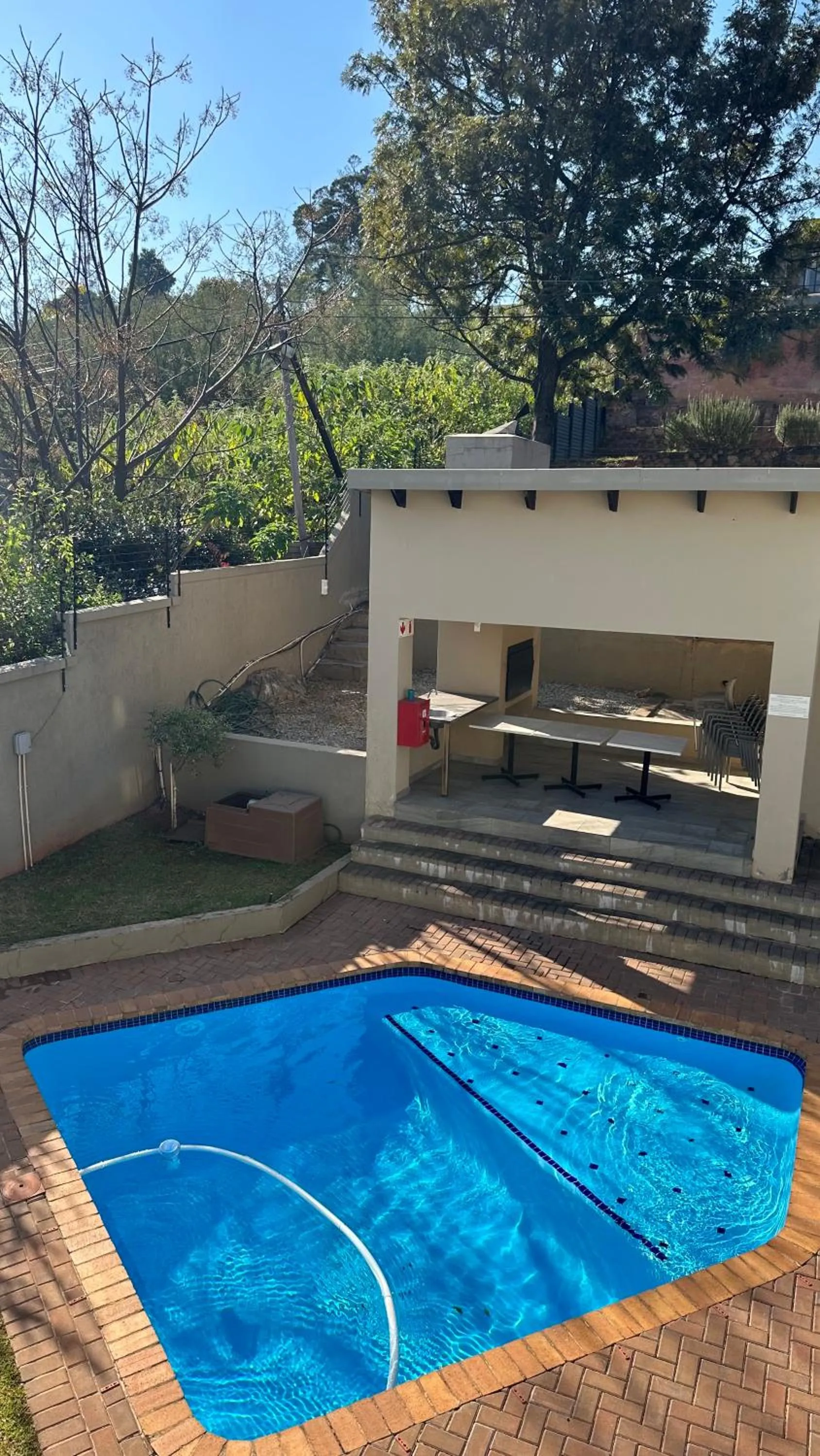 Pool view in RNB Guesthouse