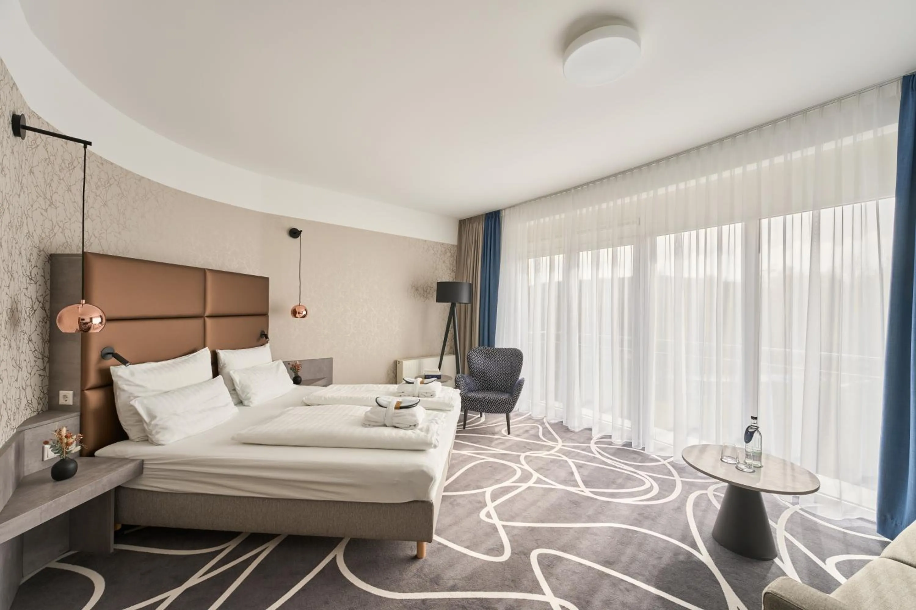 Bedroom, Bed in Hotel am Vitalpark