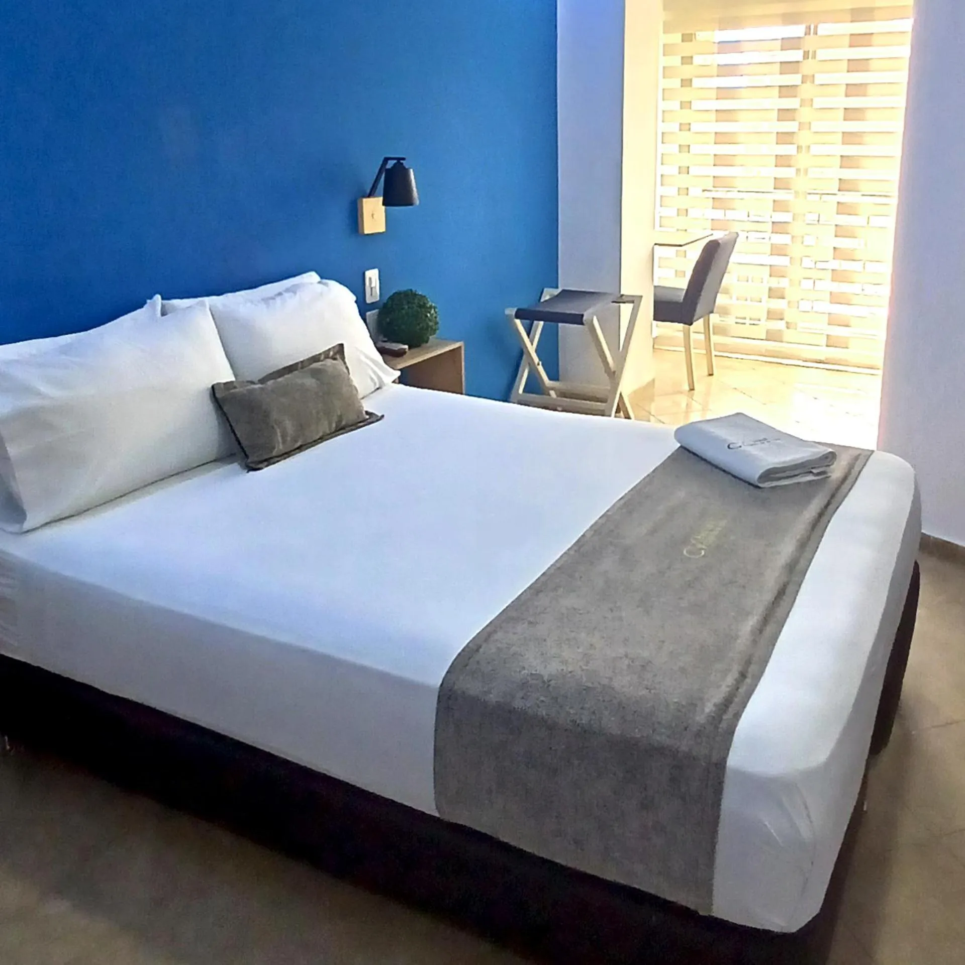 Decorative detail, Bed in Hotel Cabo de la Vela Medellin