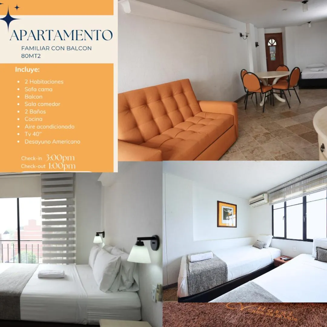 Photo of the whole room, Bed in Hotel Cabo de la Vela Medellin