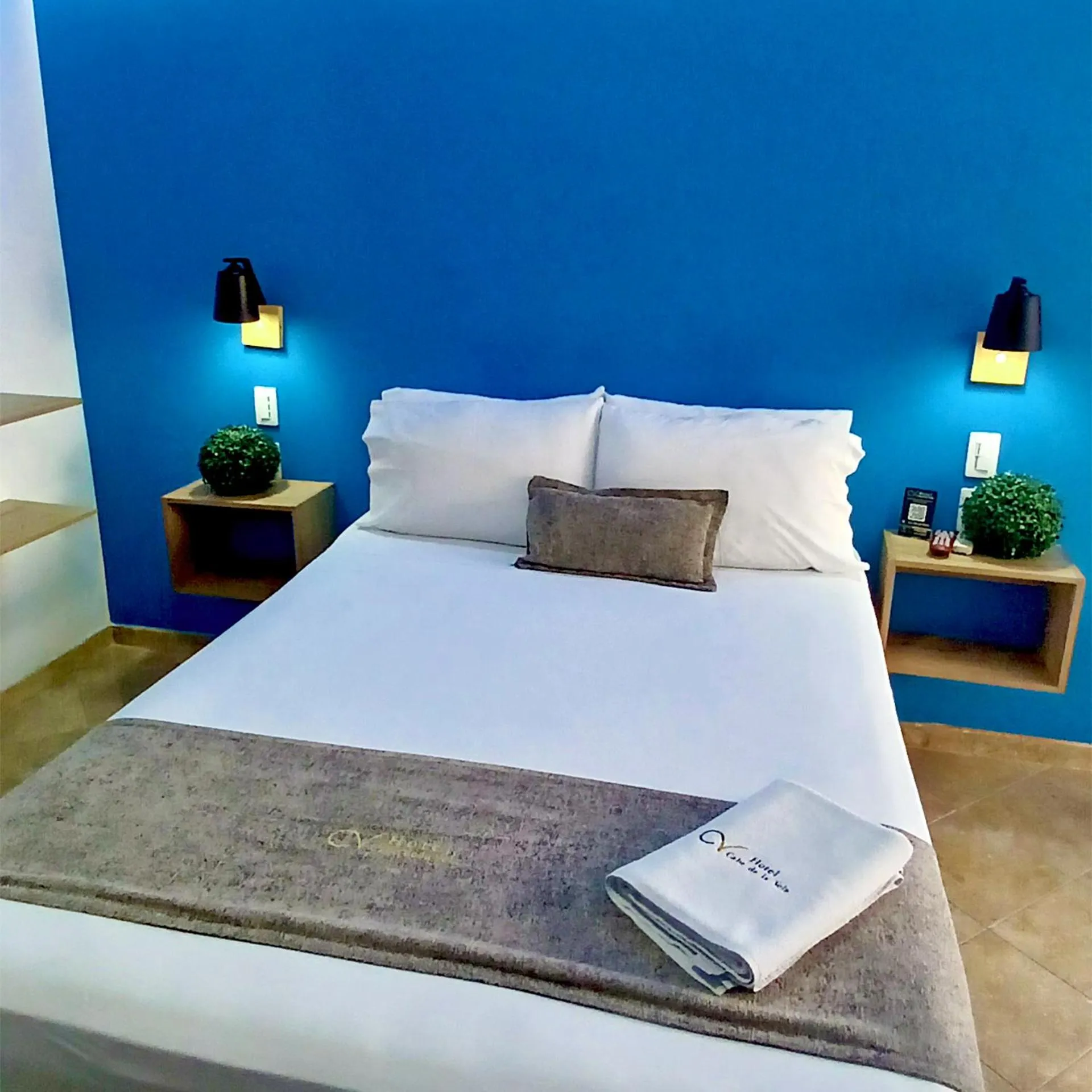 Bed in Hotel Cabo de la Vela Medellin