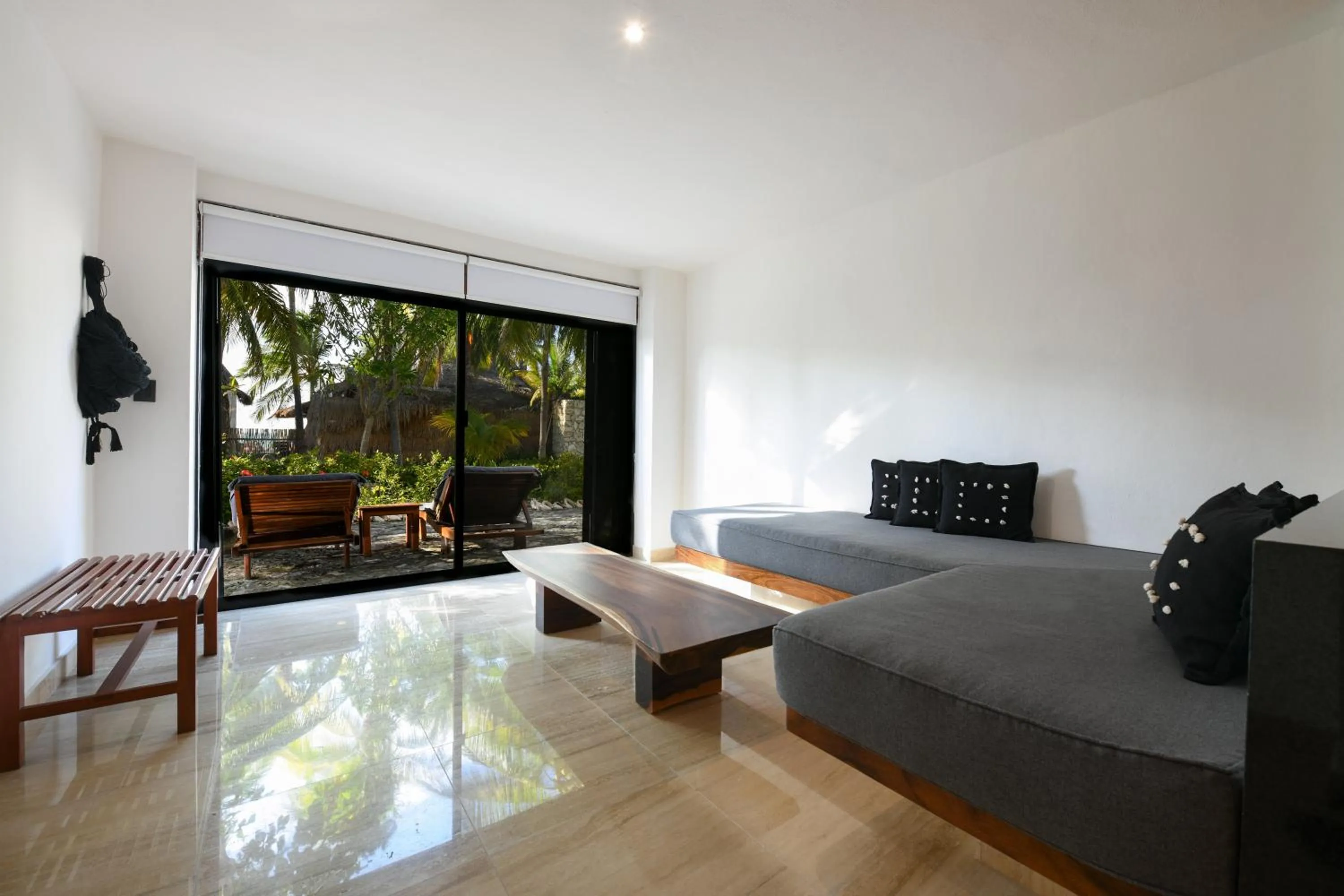 Seating area in Casa del Jaguar Beach Hotel