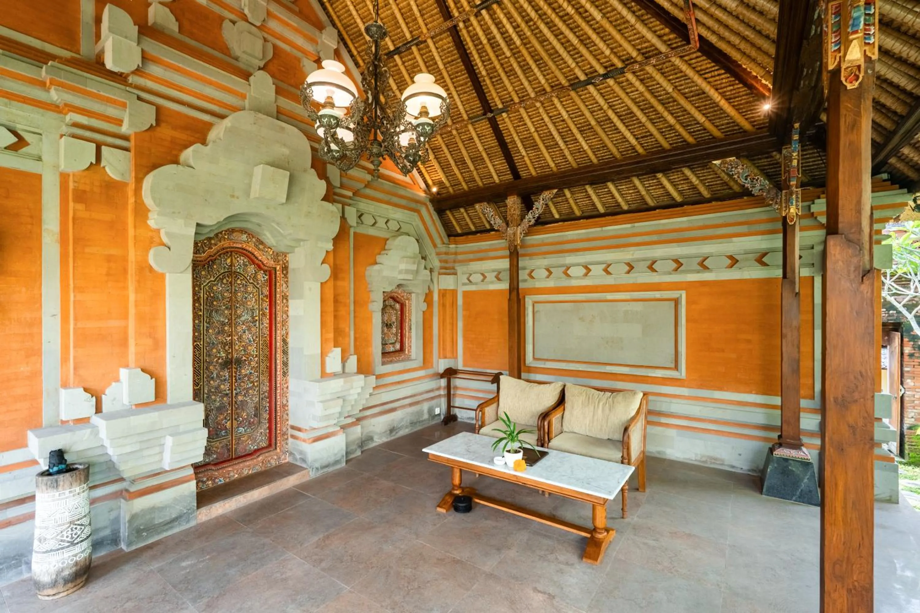 Seating area in Puri Andong Villa
