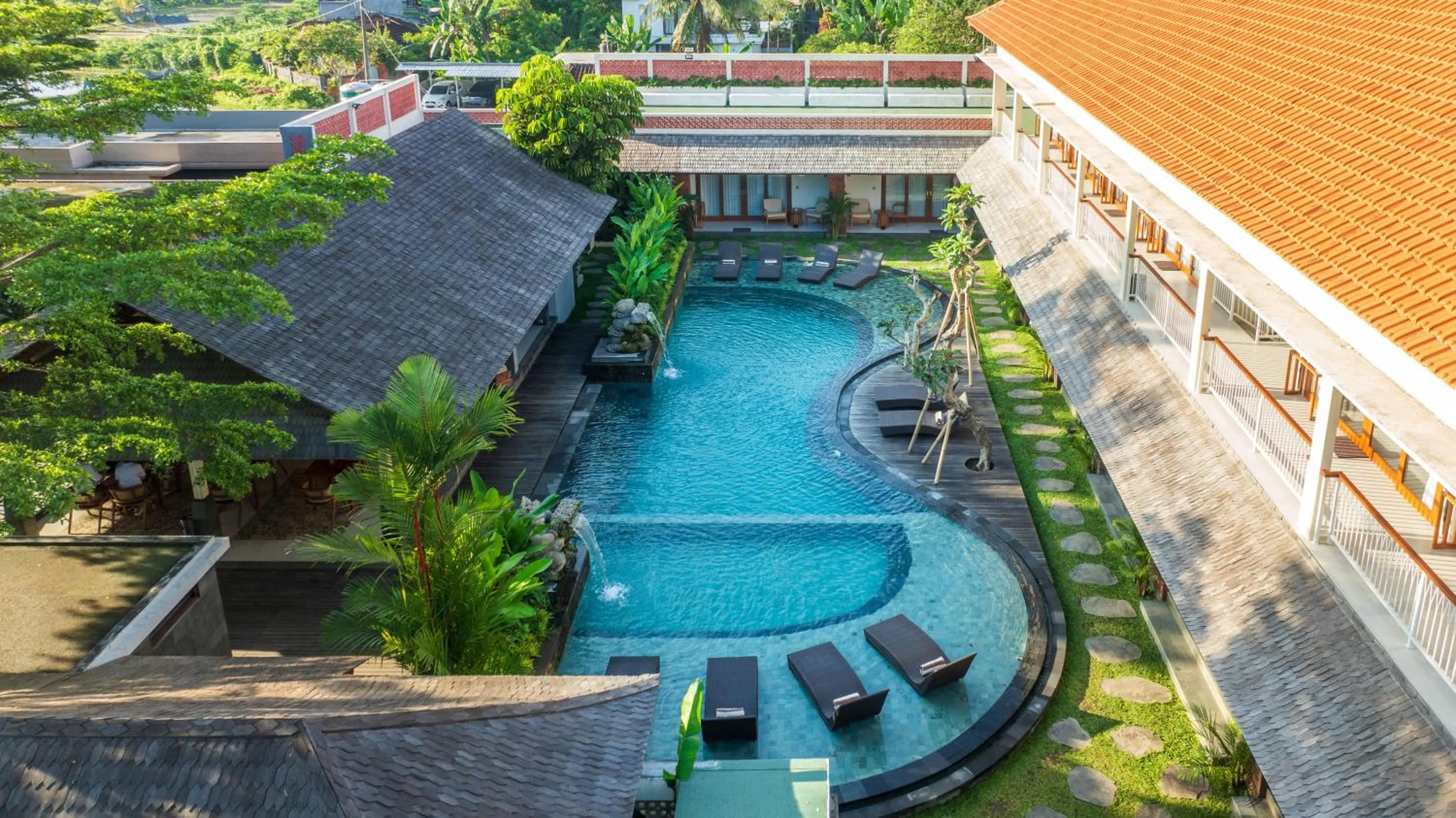 Garden in Puri Andong Villa