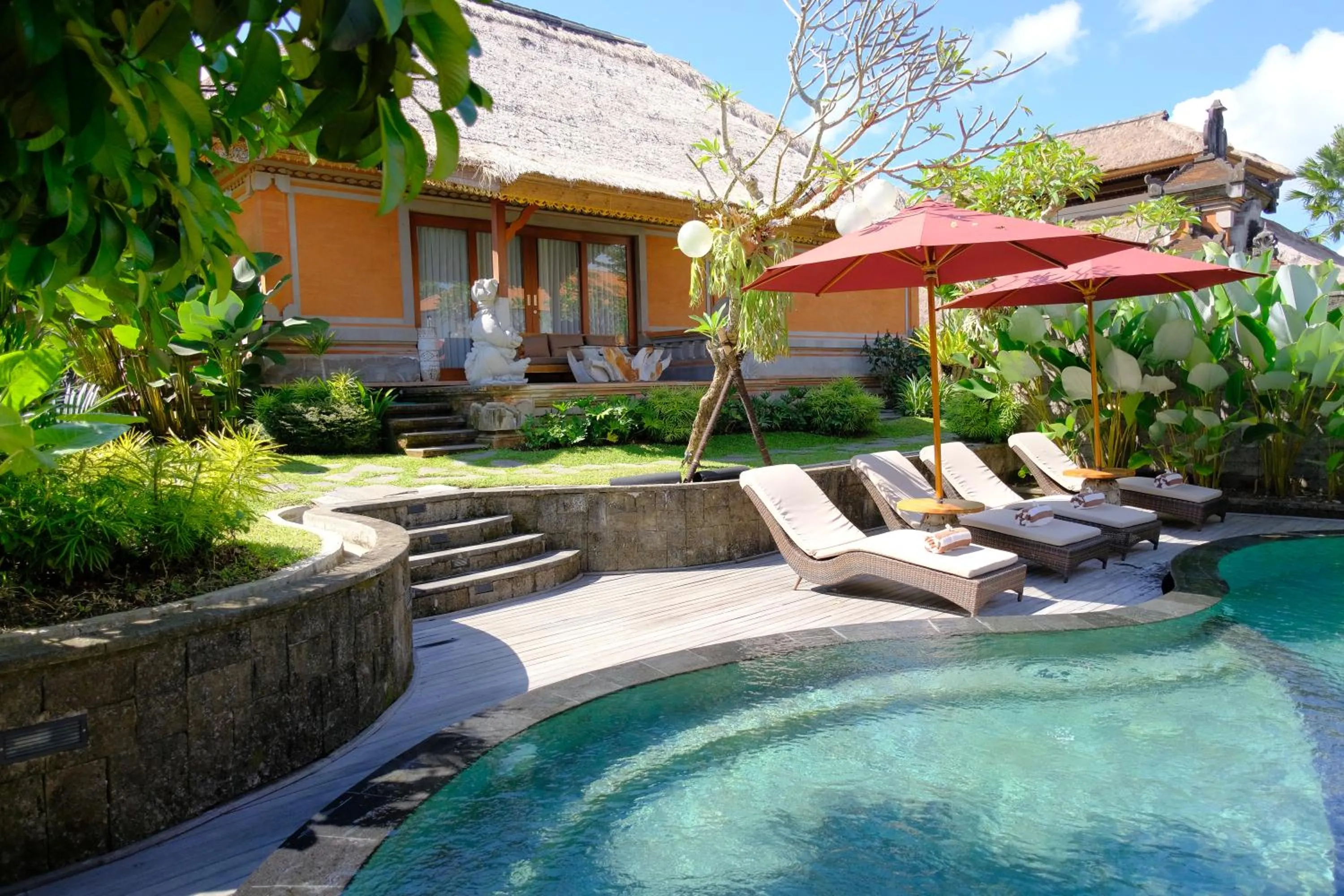 Garden in Puri Andong Villa