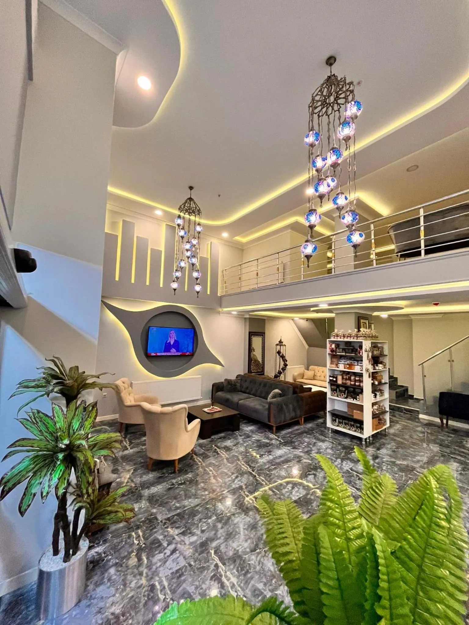 Lobby or reception in Şimal Hotel