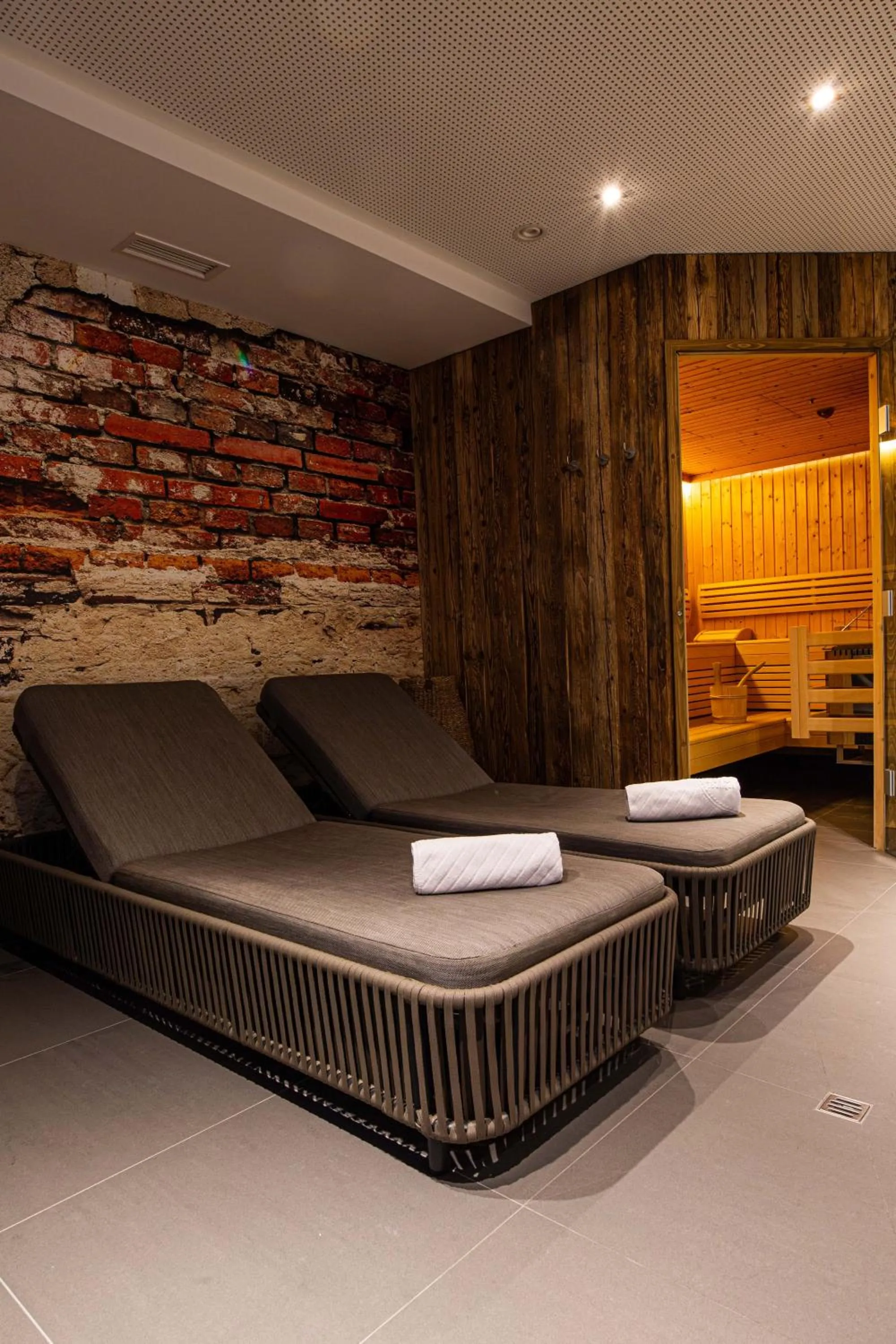 Sauna in HEITZMANN - Hotel & Rooftop