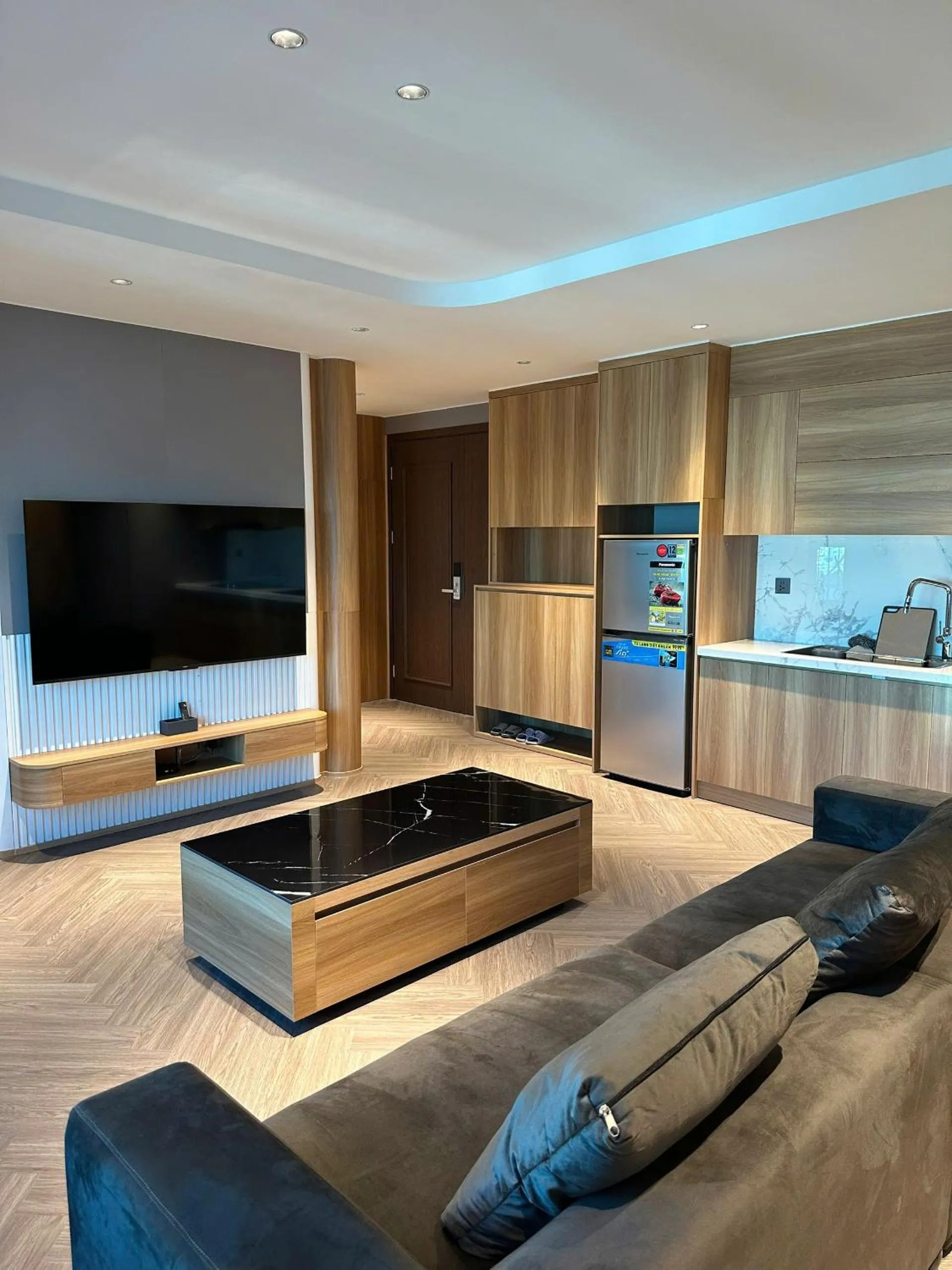 Living room in New Sun Móng Cái Hotel