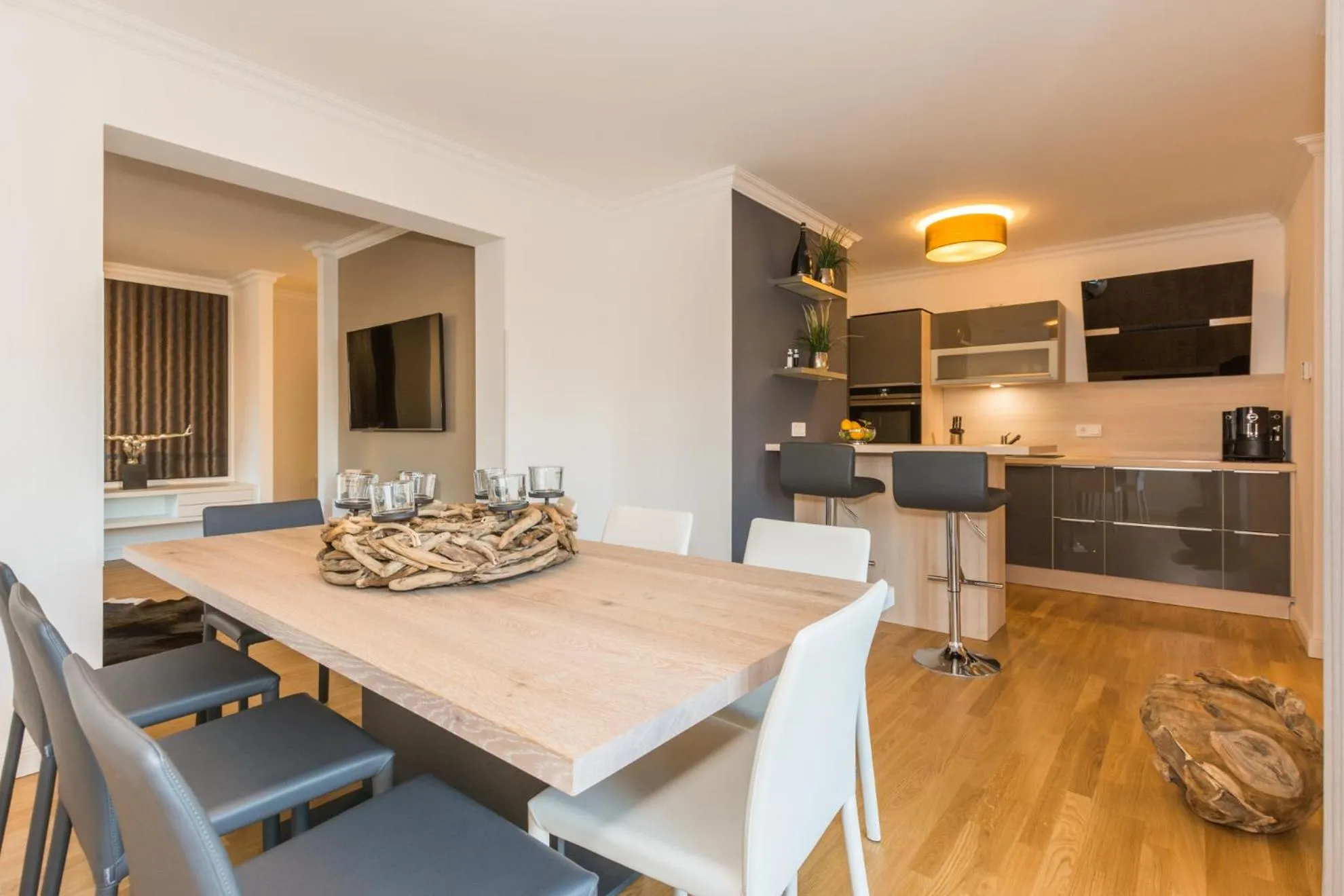 Kitchen or kitchenette in Logierhaus Friedrich WE 7 - "Heimatliebe"