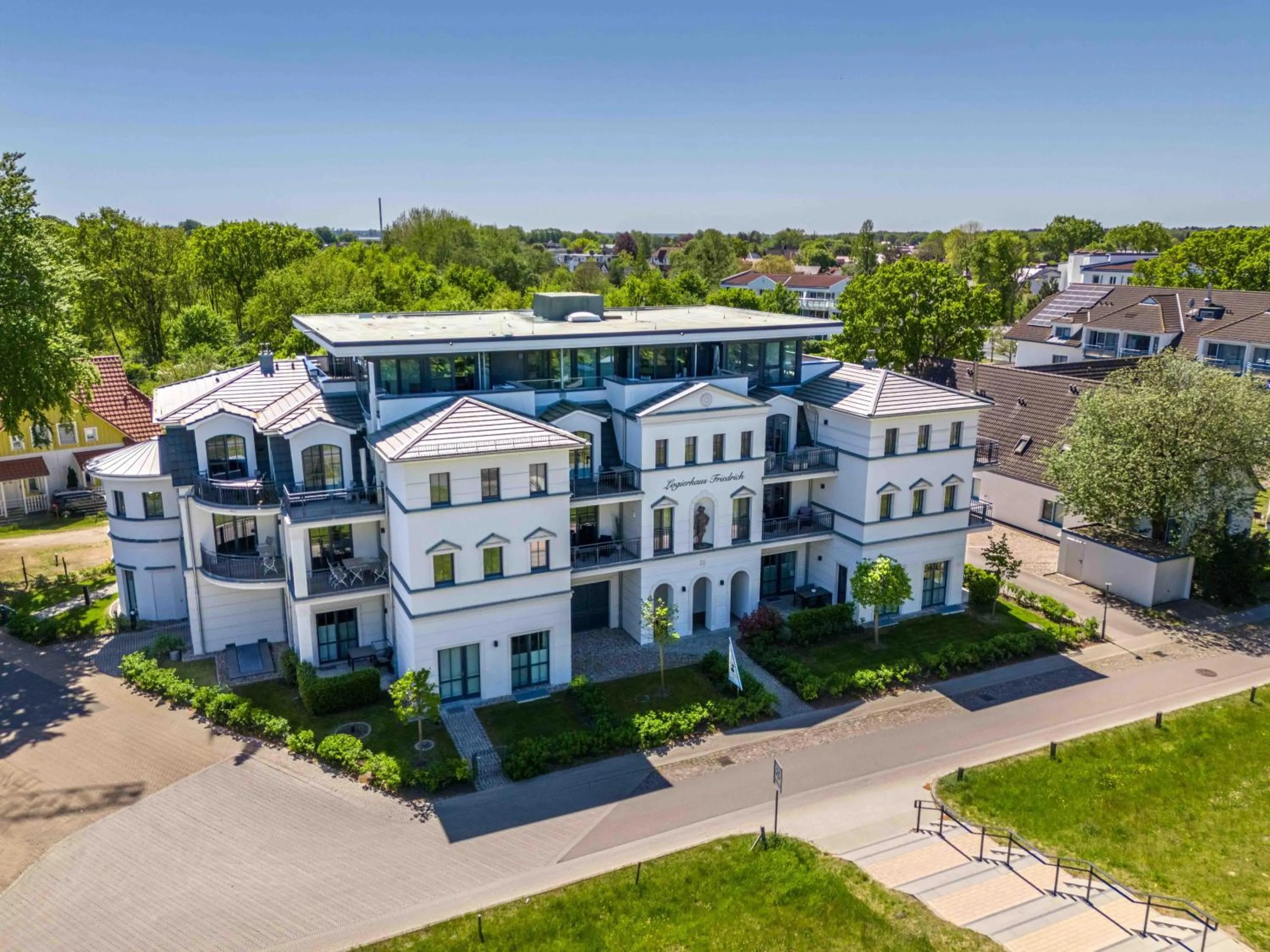 Bird's eye view in Logierhaus Friedrich WE 17 - "Seestern"