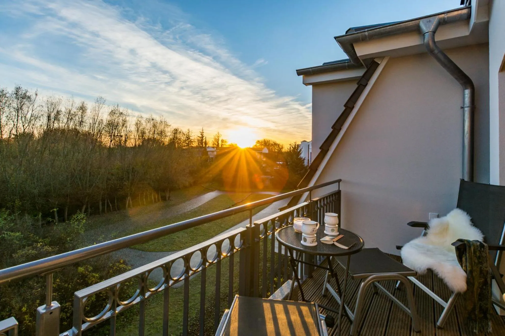 Balcony/Terrace in Logierhaus Friedrich WE 17 - "Seestern"