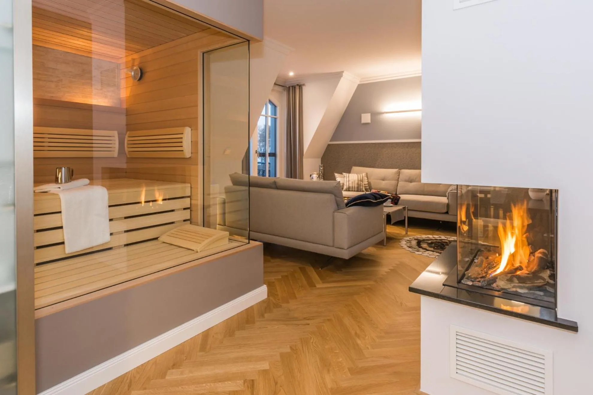 Sauna in Logierhaus Friedrich WE 17 - "Seestern"