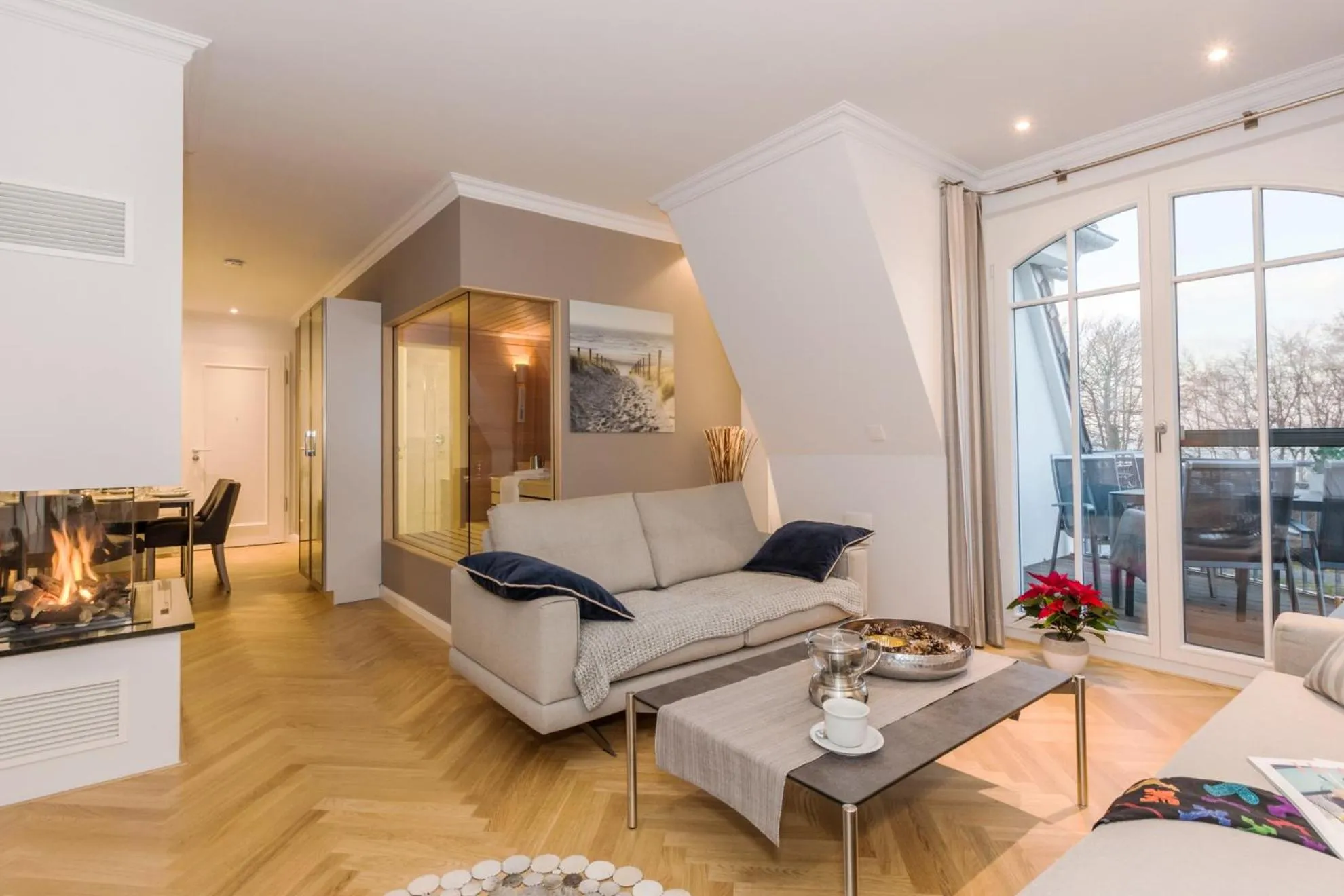 Living room in Logierhaus Friedrich WE 17 - "Seestern"