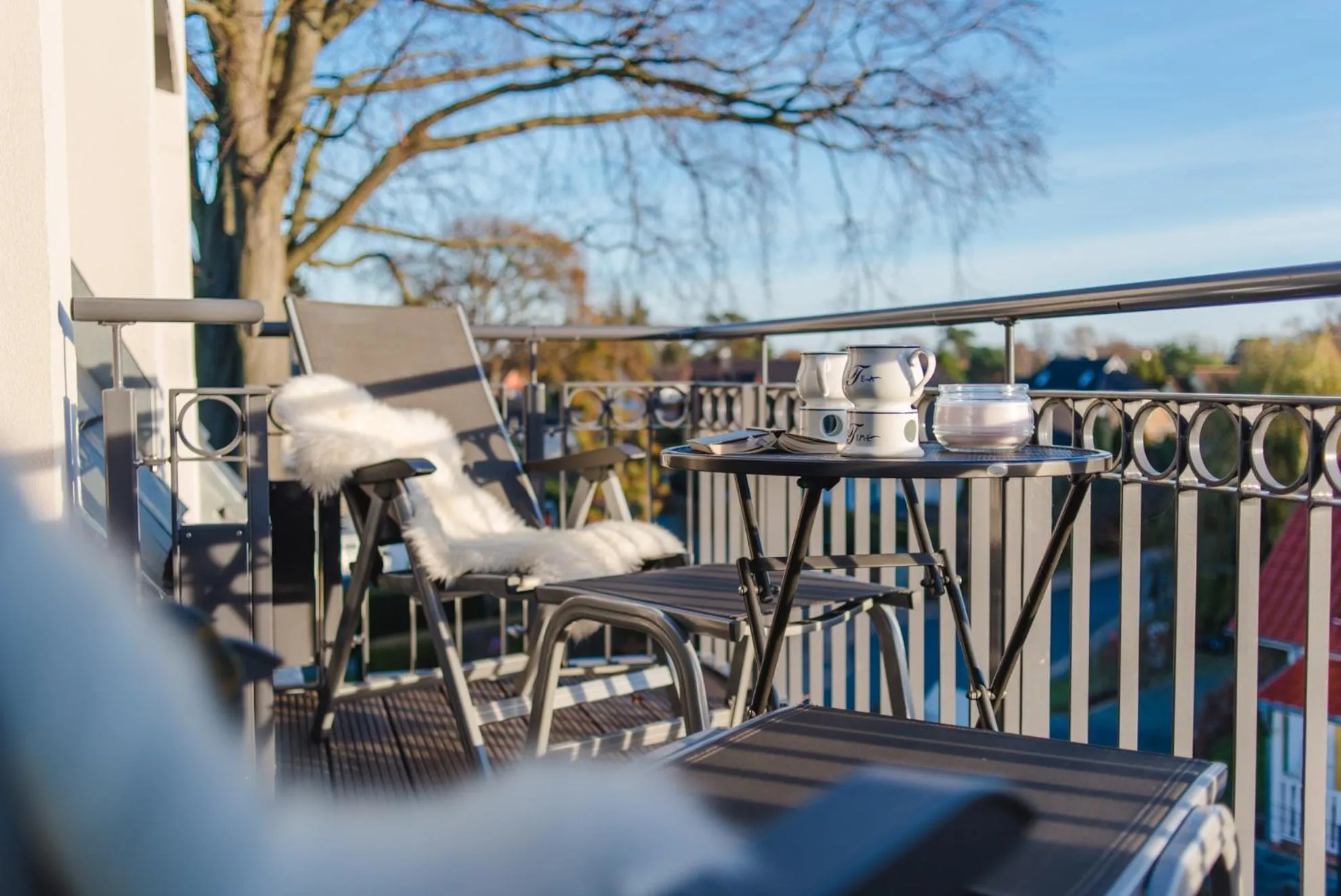Balcony/Terrace in Logierhaus Friedrich WE 17 - "Seestern"