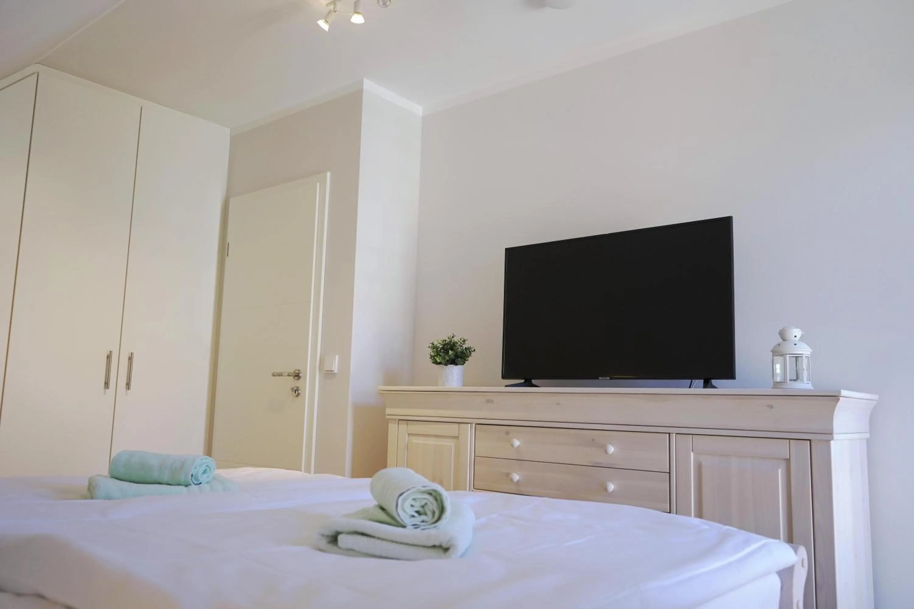Bedroom, Bed in Strandperle - Anlage Heiderose