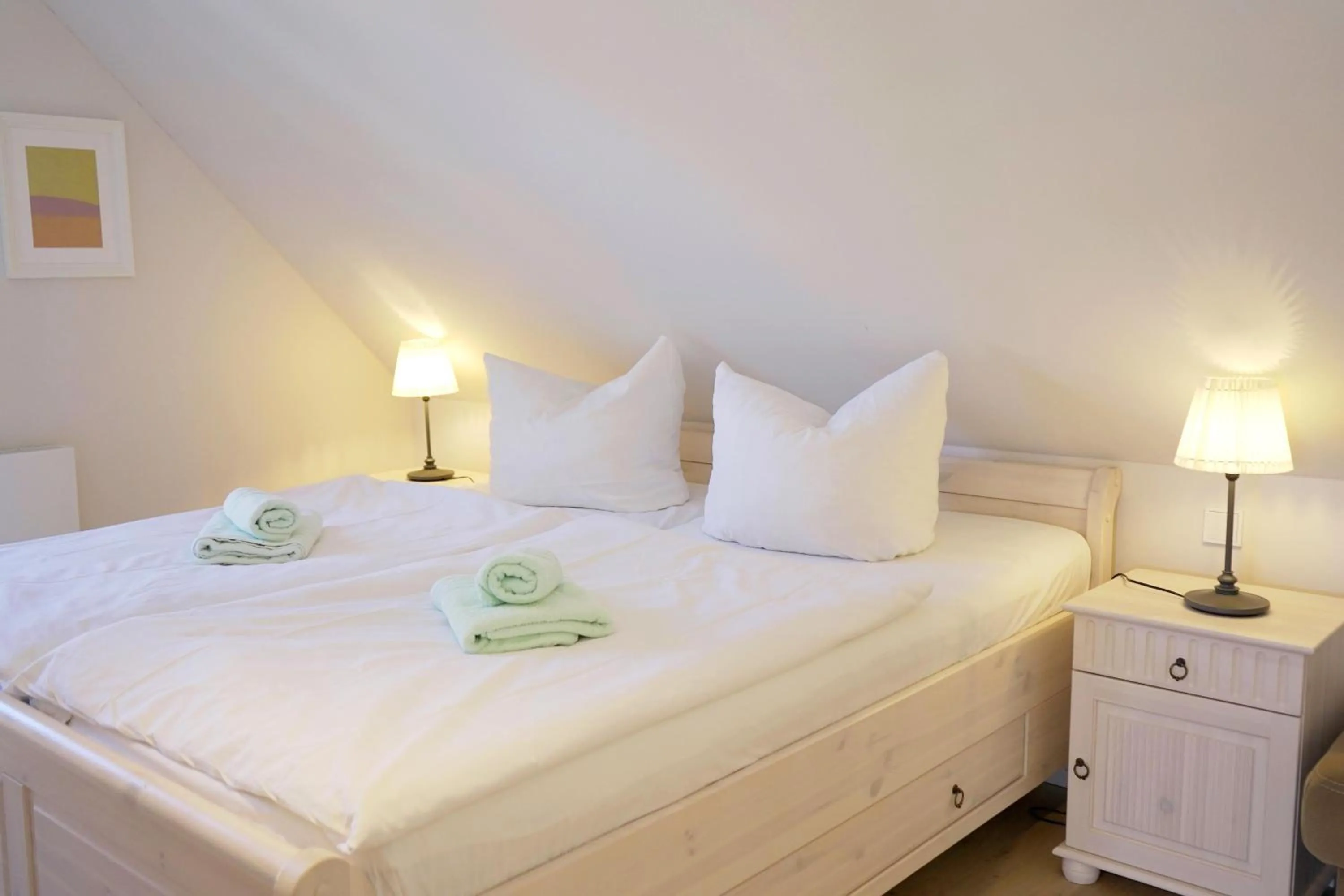 Bedroom, Bed in Strandperle - Anlage Heiderose