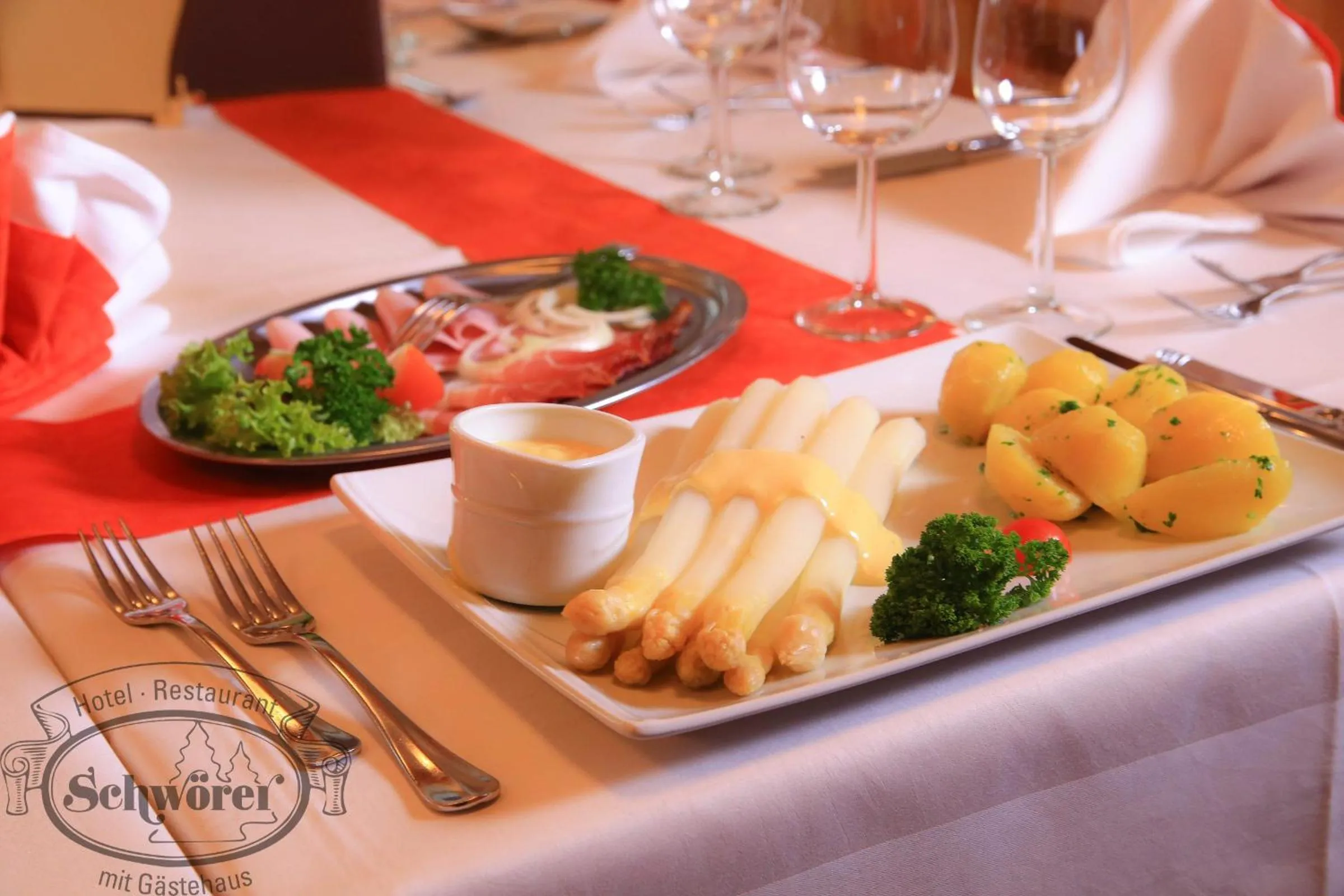 Food close-up in Hotel Restaurant Schwörer