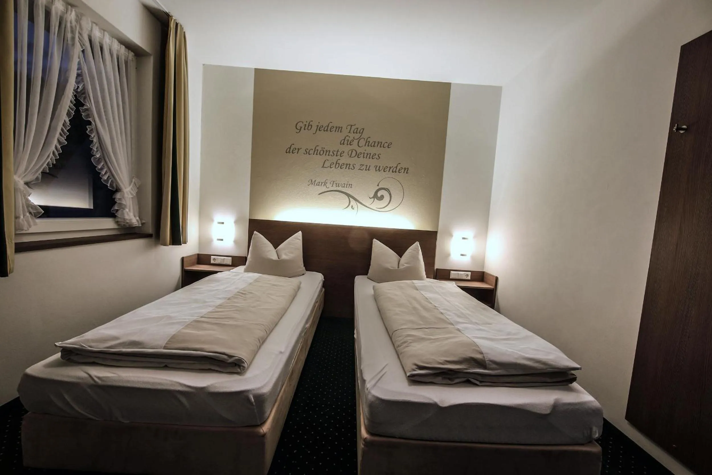 Bed in Hotel Restaurant Schwörer