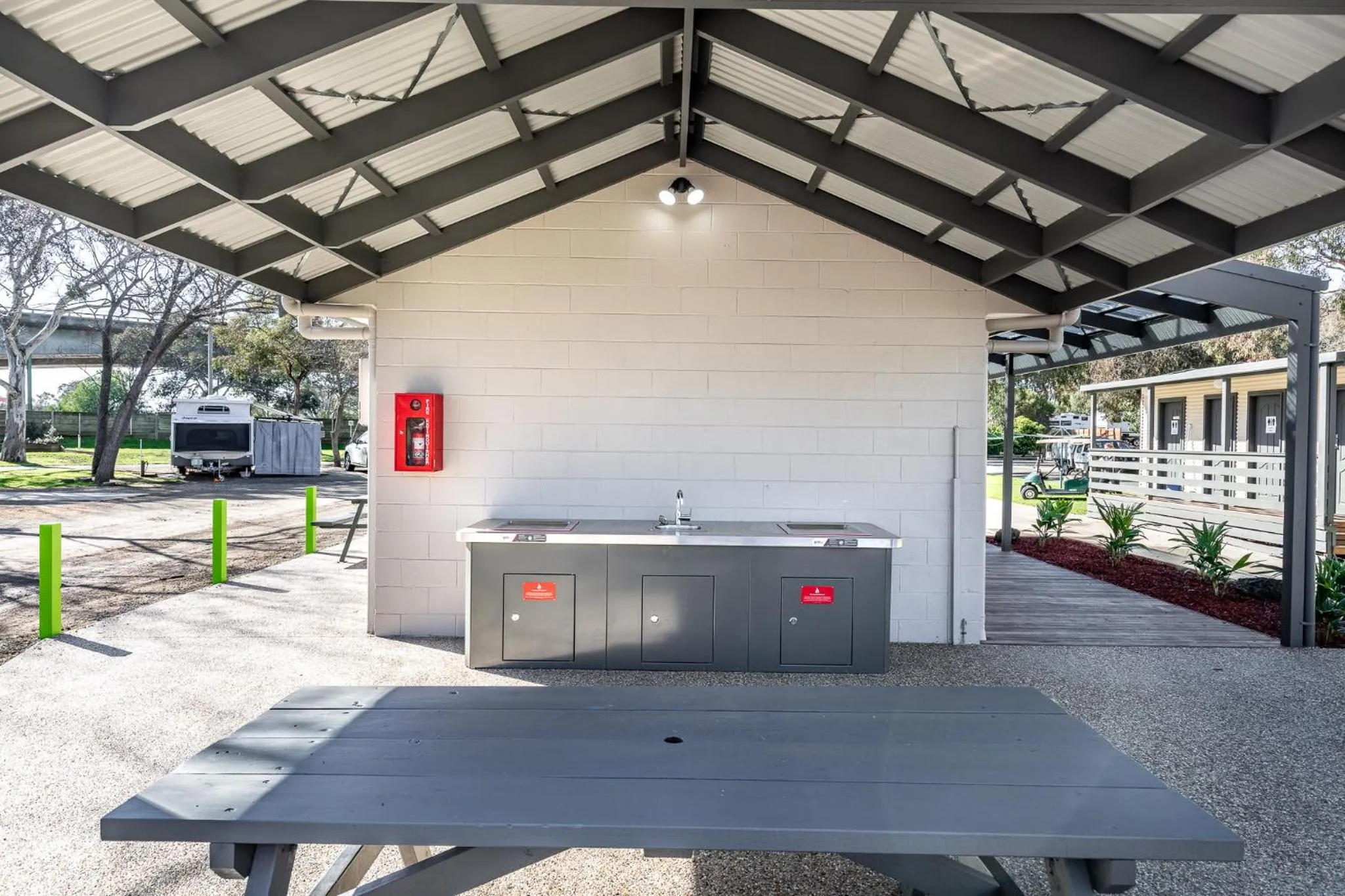 BBQ facilities in Geelong Holiday Park