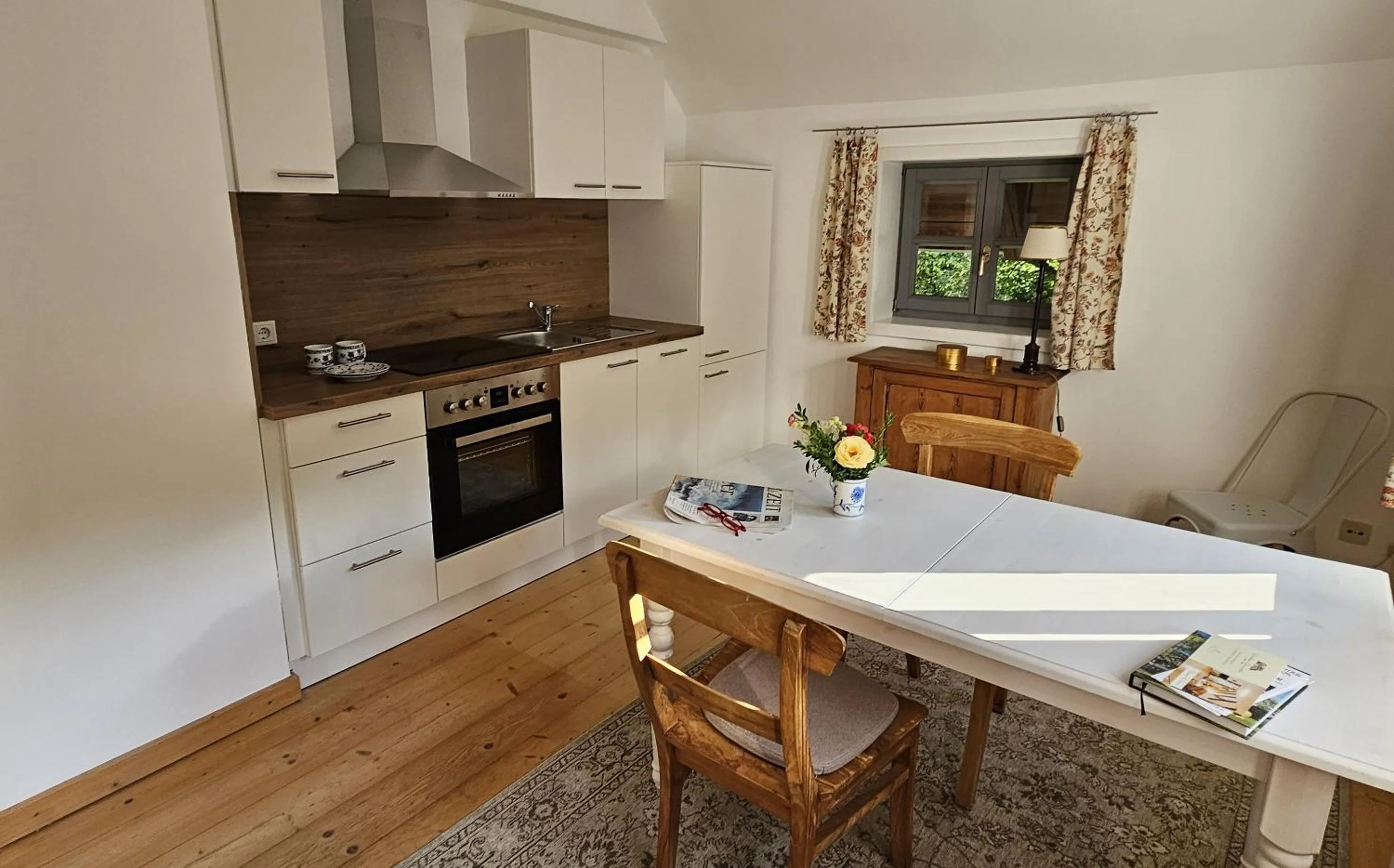 Kitchen or kitchenette in Romantik Hotel Landhaus Bärenmühle