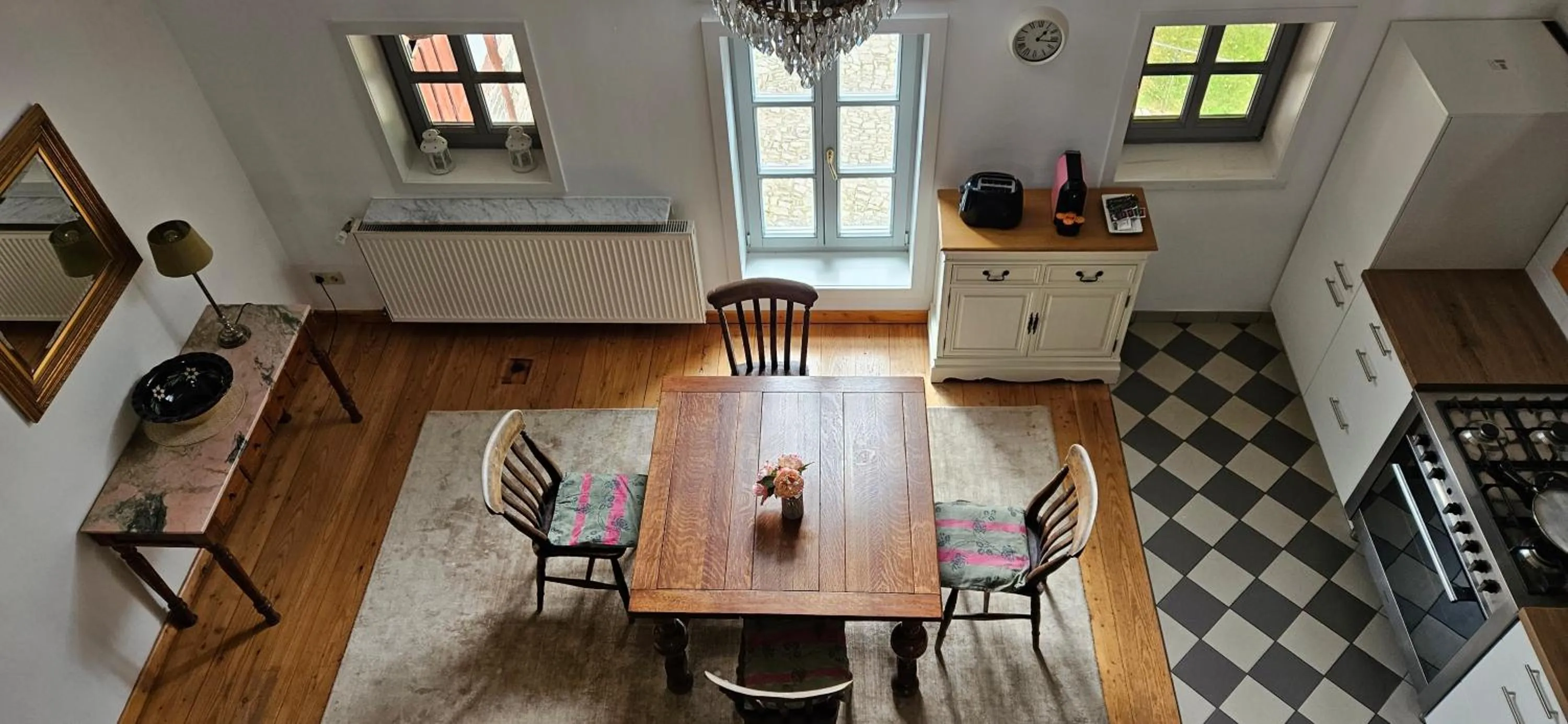 Kitchen or kitchenette in Romantik Hotel Landhaus Bärenmühle