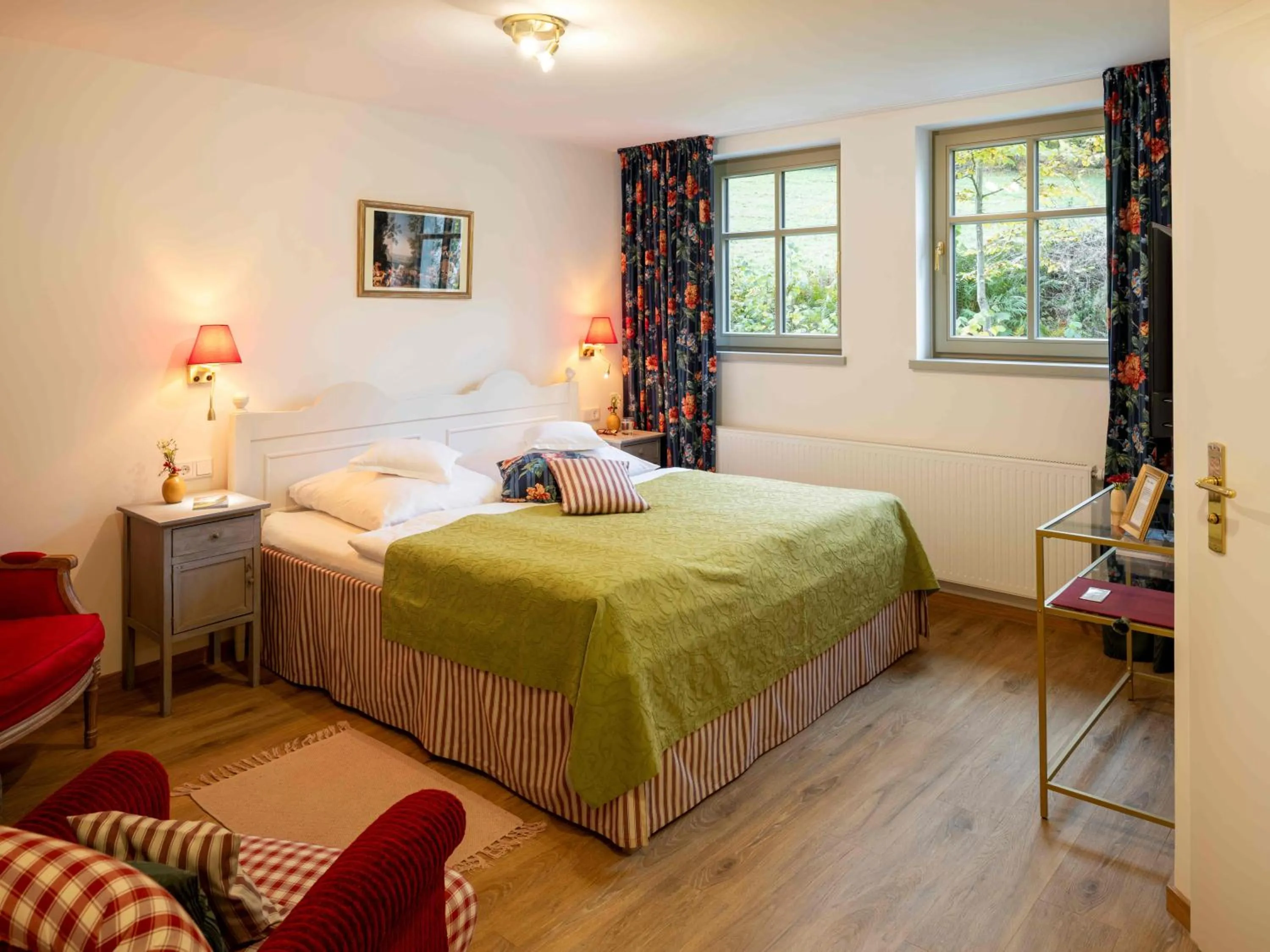 Bed in Romantik Hotel Landhaus Bärenmühle