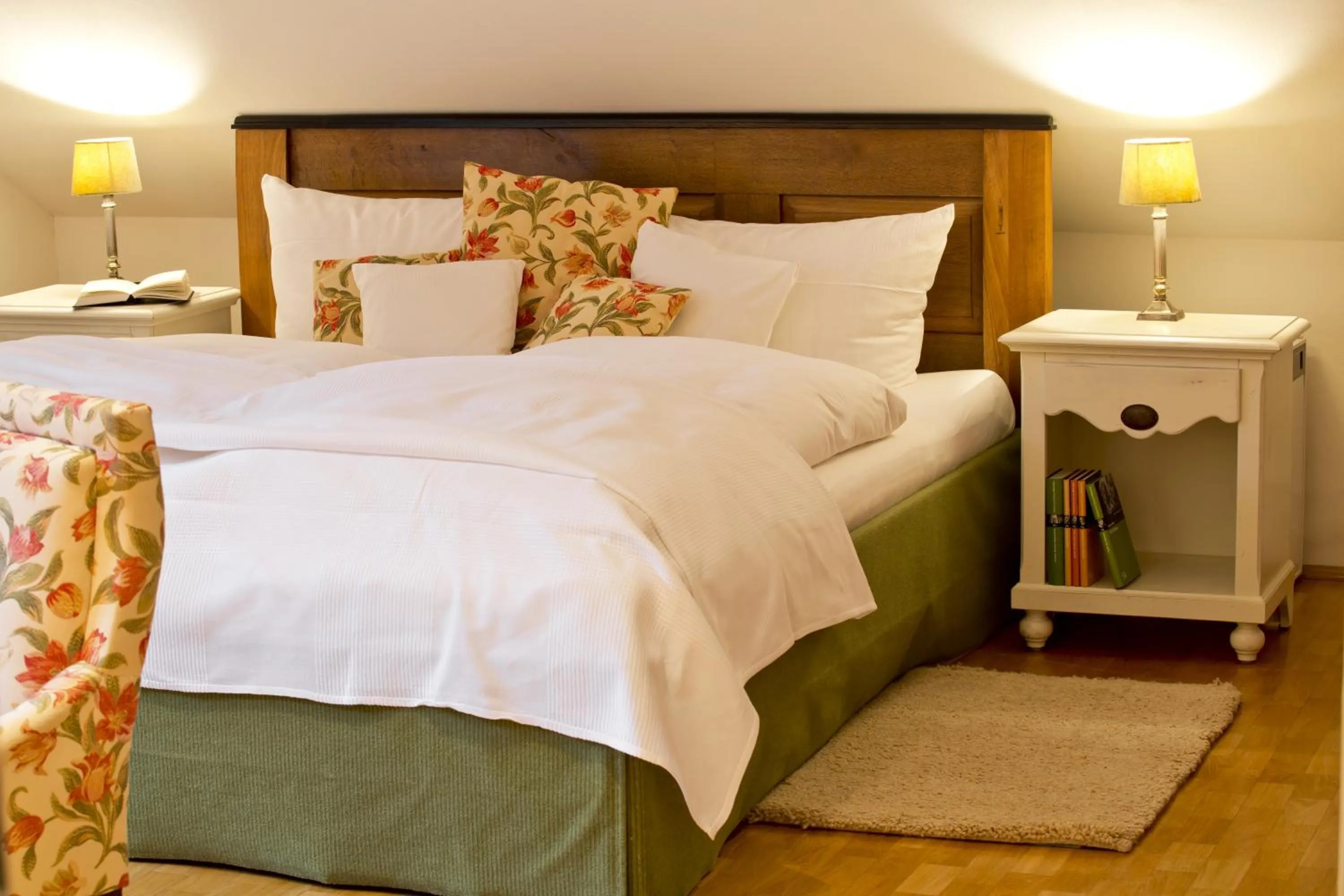 Bed in Romantik Hotel Landhaus Bärenmühle