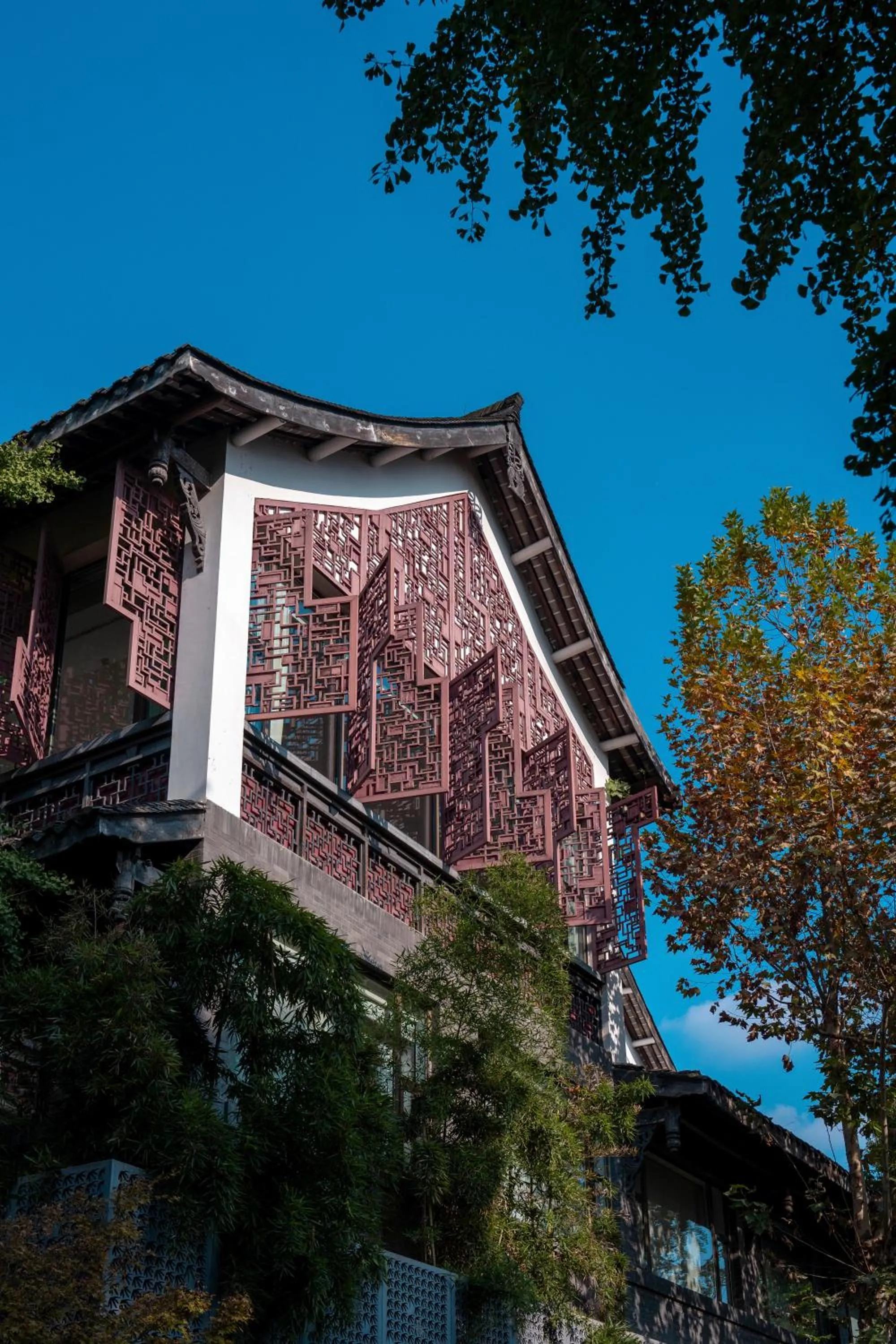 Property building in Diaoyutai Boutique Hotel Chengdu