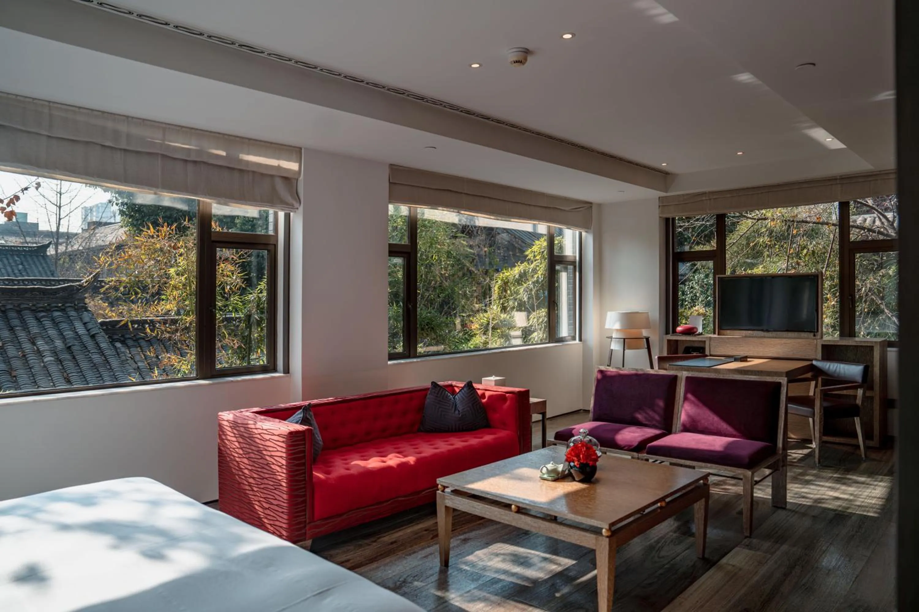 TV and multimedia in Diaoyutai Boutique Hotel Chengdu