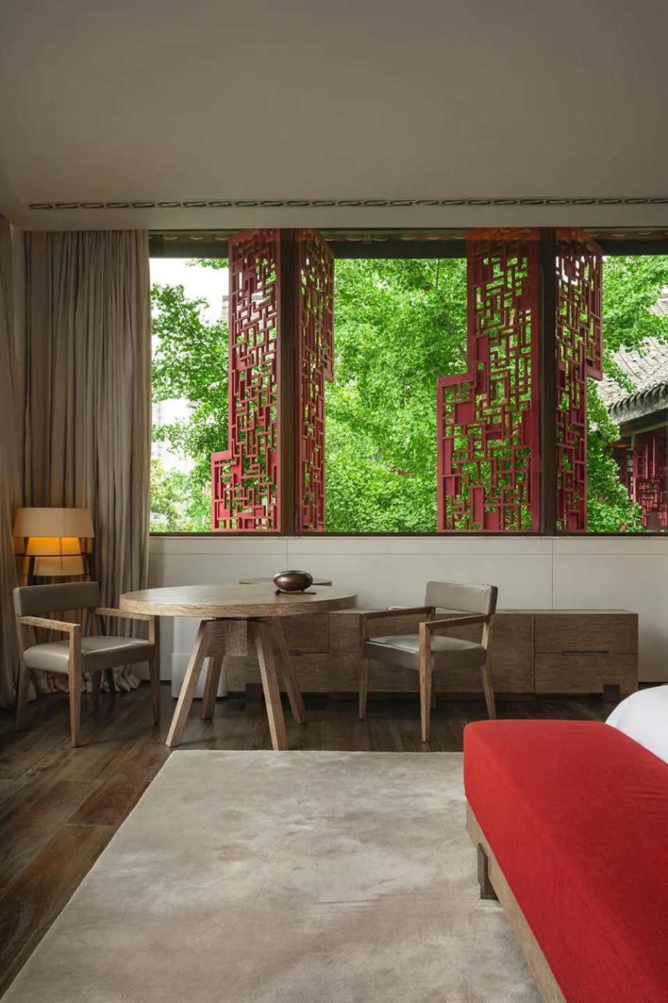 Living room in Diaoyutai Boutique Hotel Chengdu