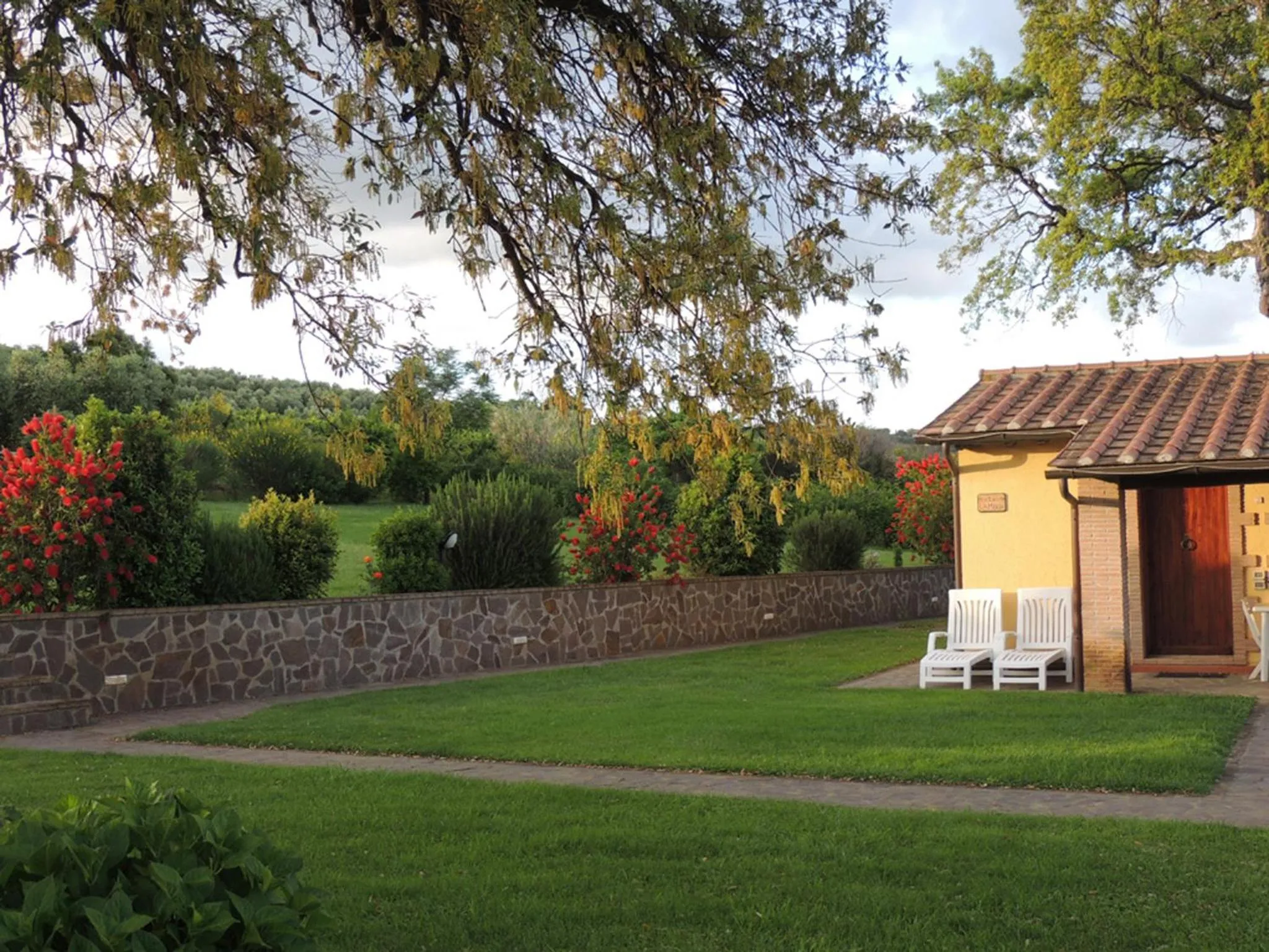 Garden view in La Merla