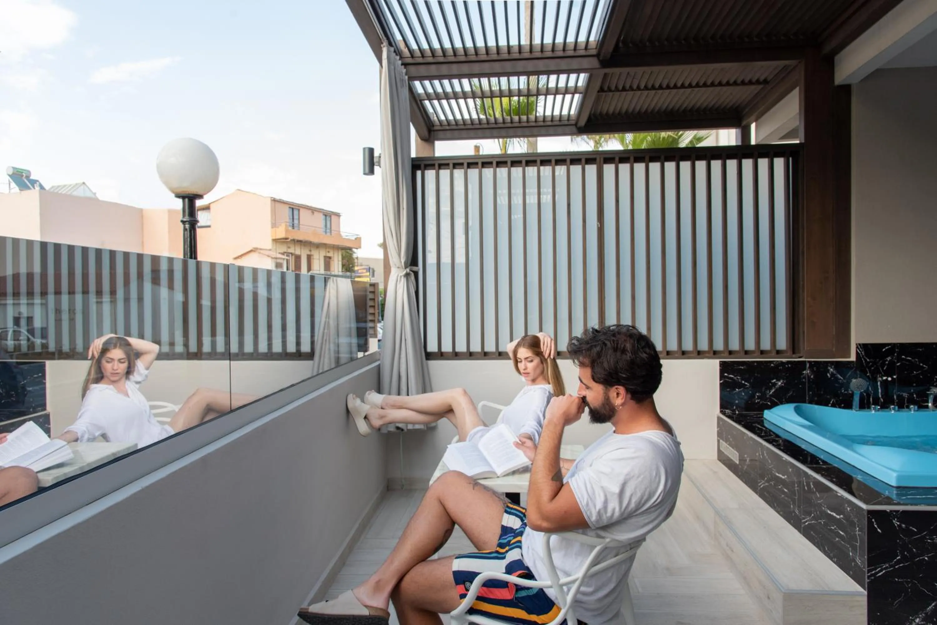 People in xSuites Hotel