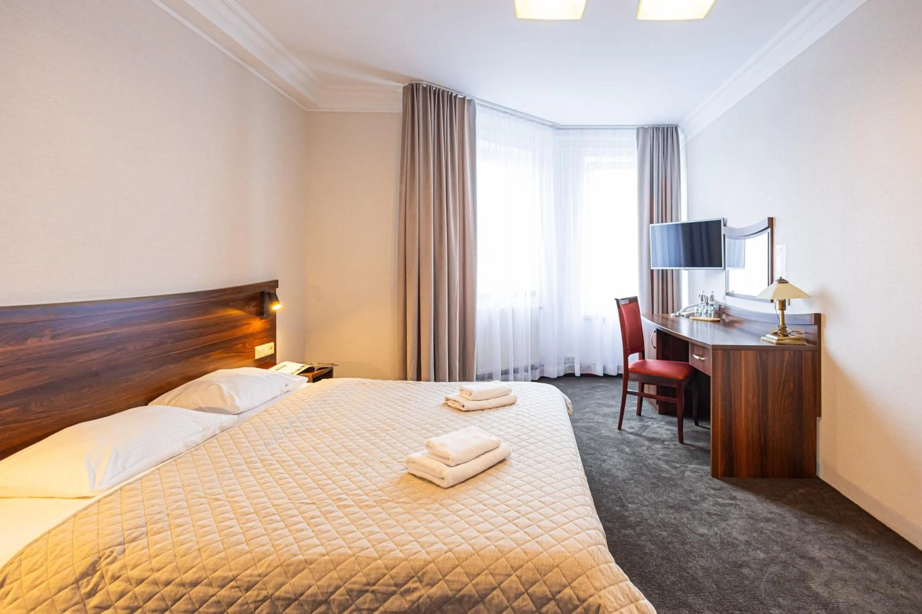 Bed in Hotel Kopczyński