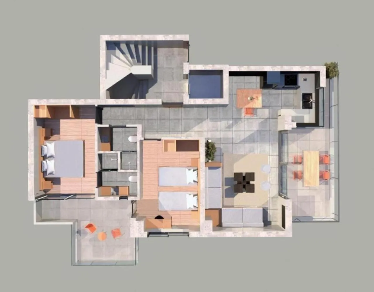 Floor plan in 3 Olive Trees