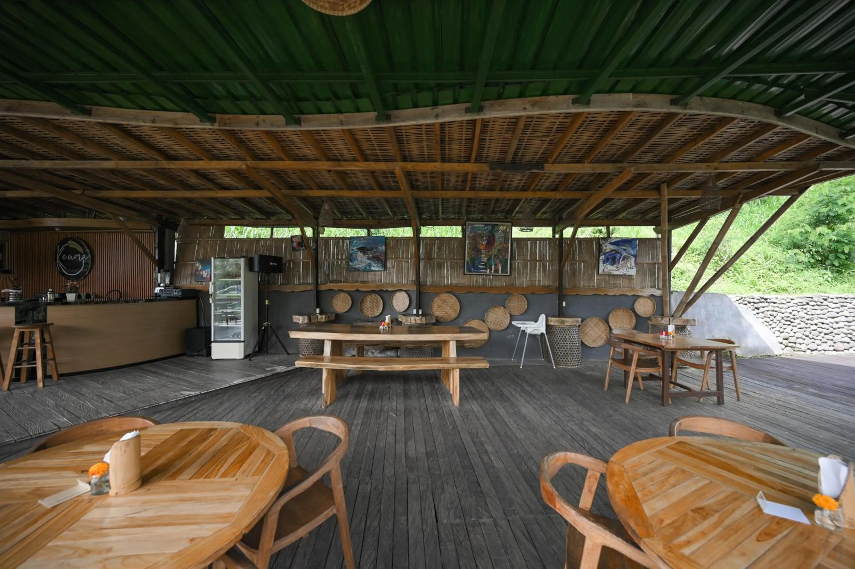 Seating area in Keuma Villa & Resto Jatiluwih by The Lavana