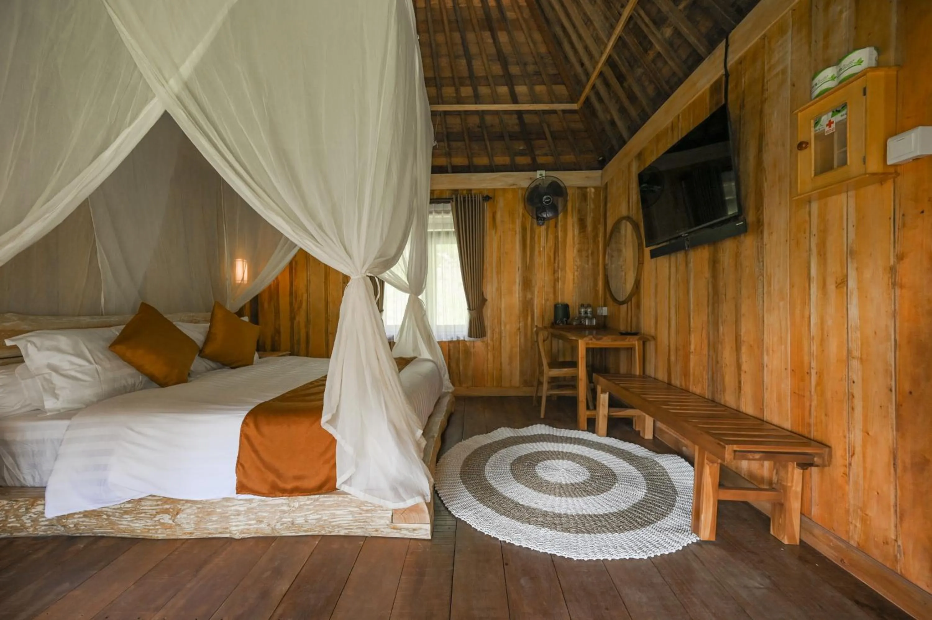 Bedroom, Bed in Keuma Villa & Resto Jatiluwih by The Lavana