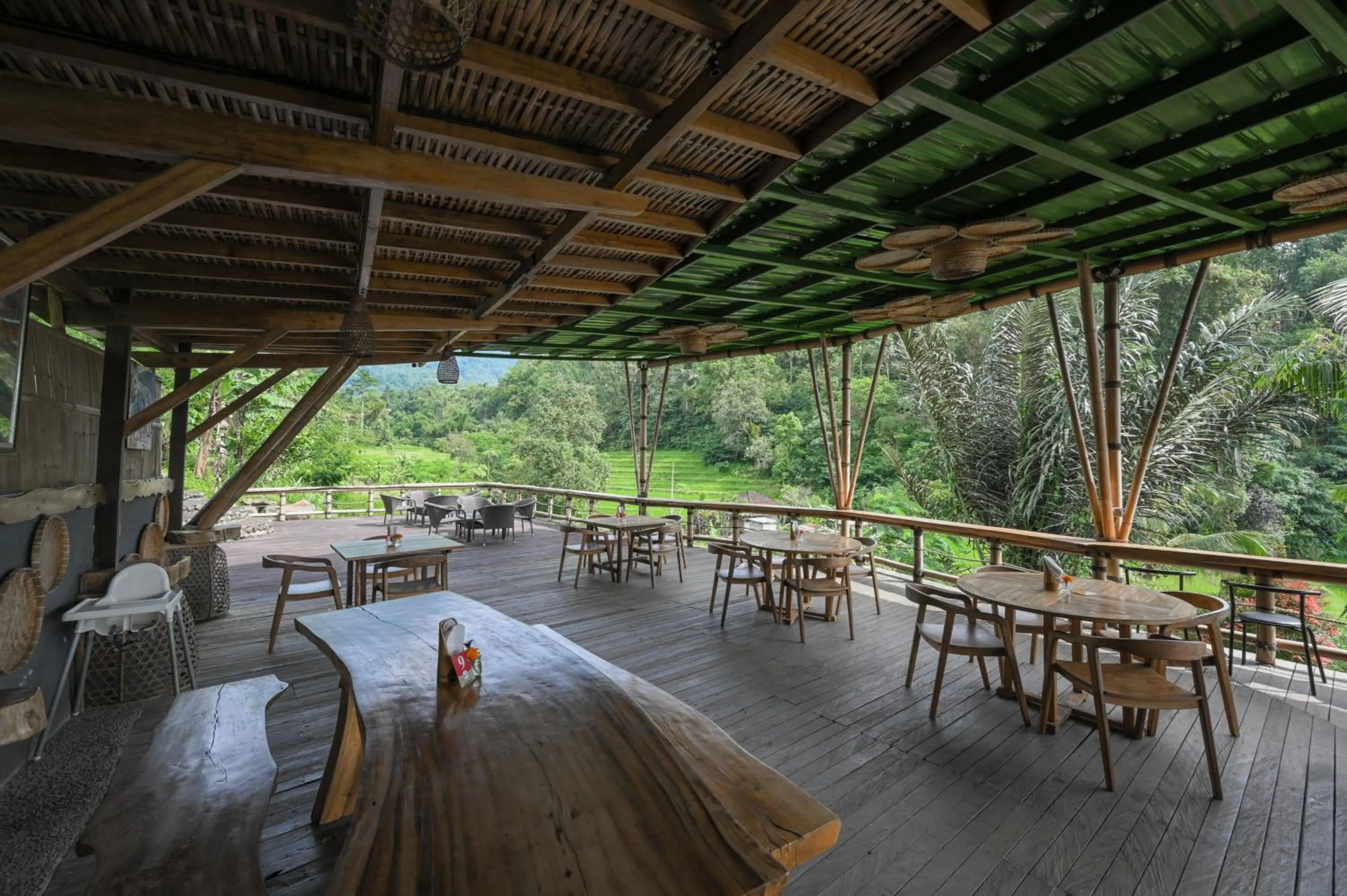 Seating area in Keuma Villa & Resto Jatiluwih by The Lavana