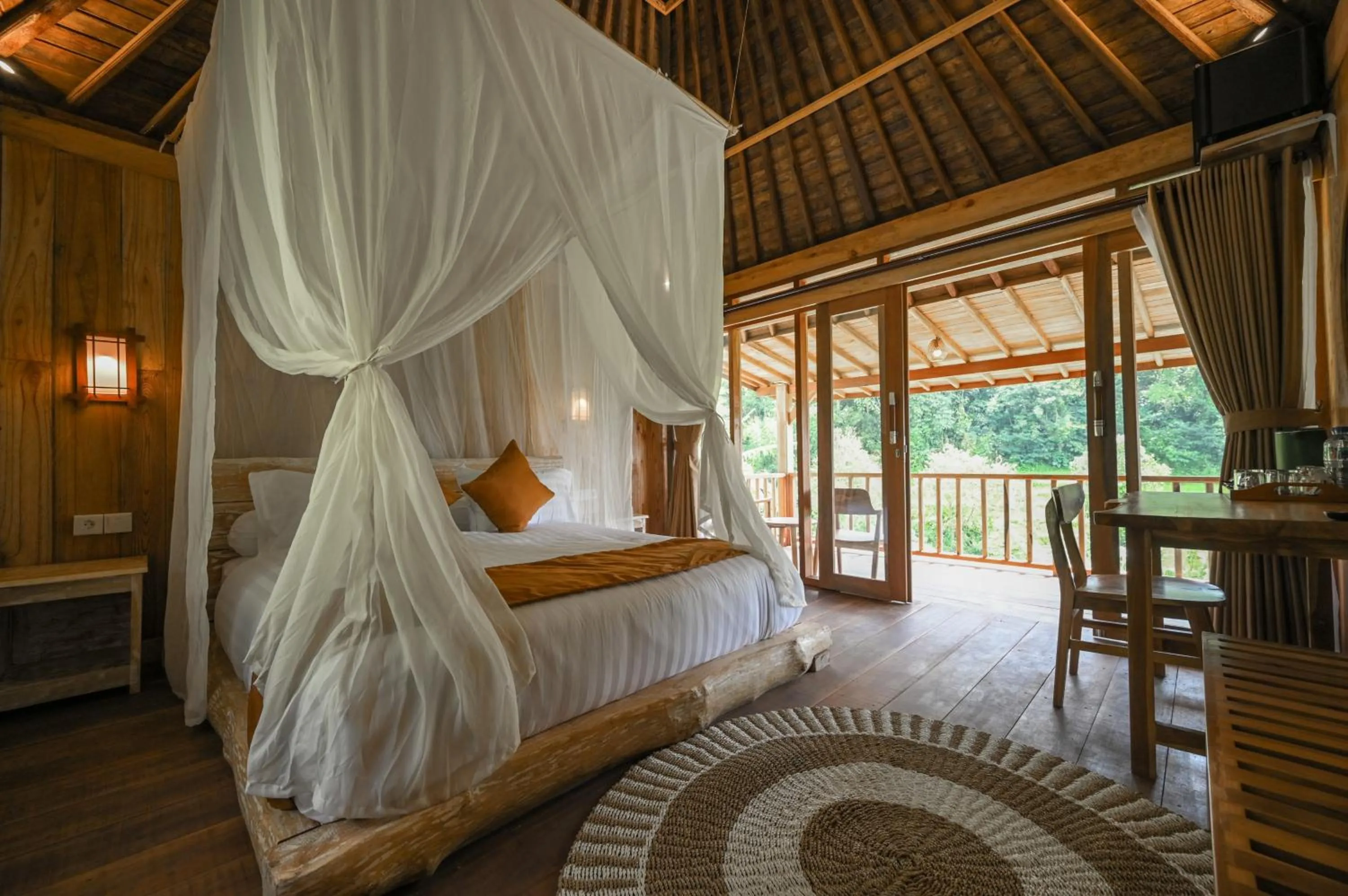 Bedroom, Bed in Keuma Villa & Resto Jatiluwih by The Lavana