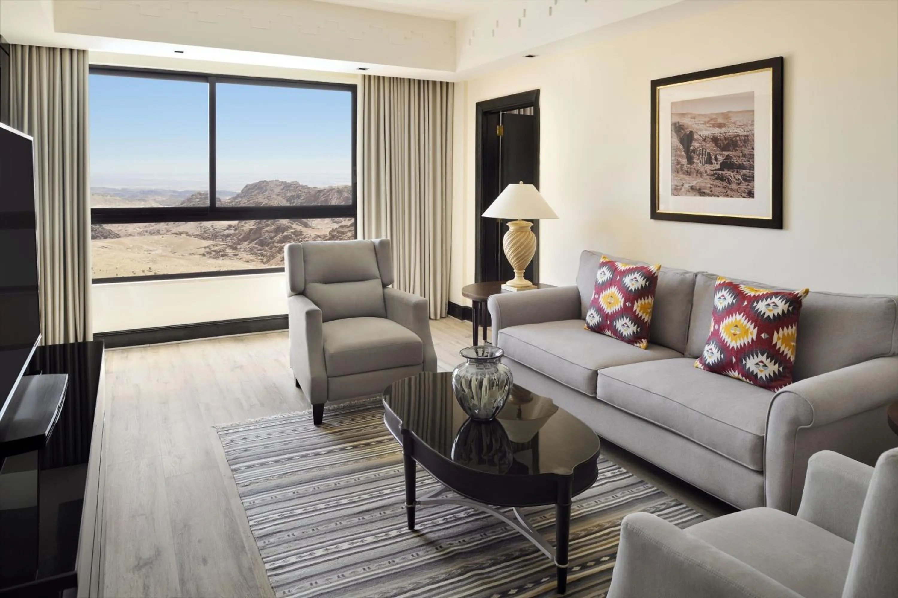 Living room in Petra Marriott Hotel