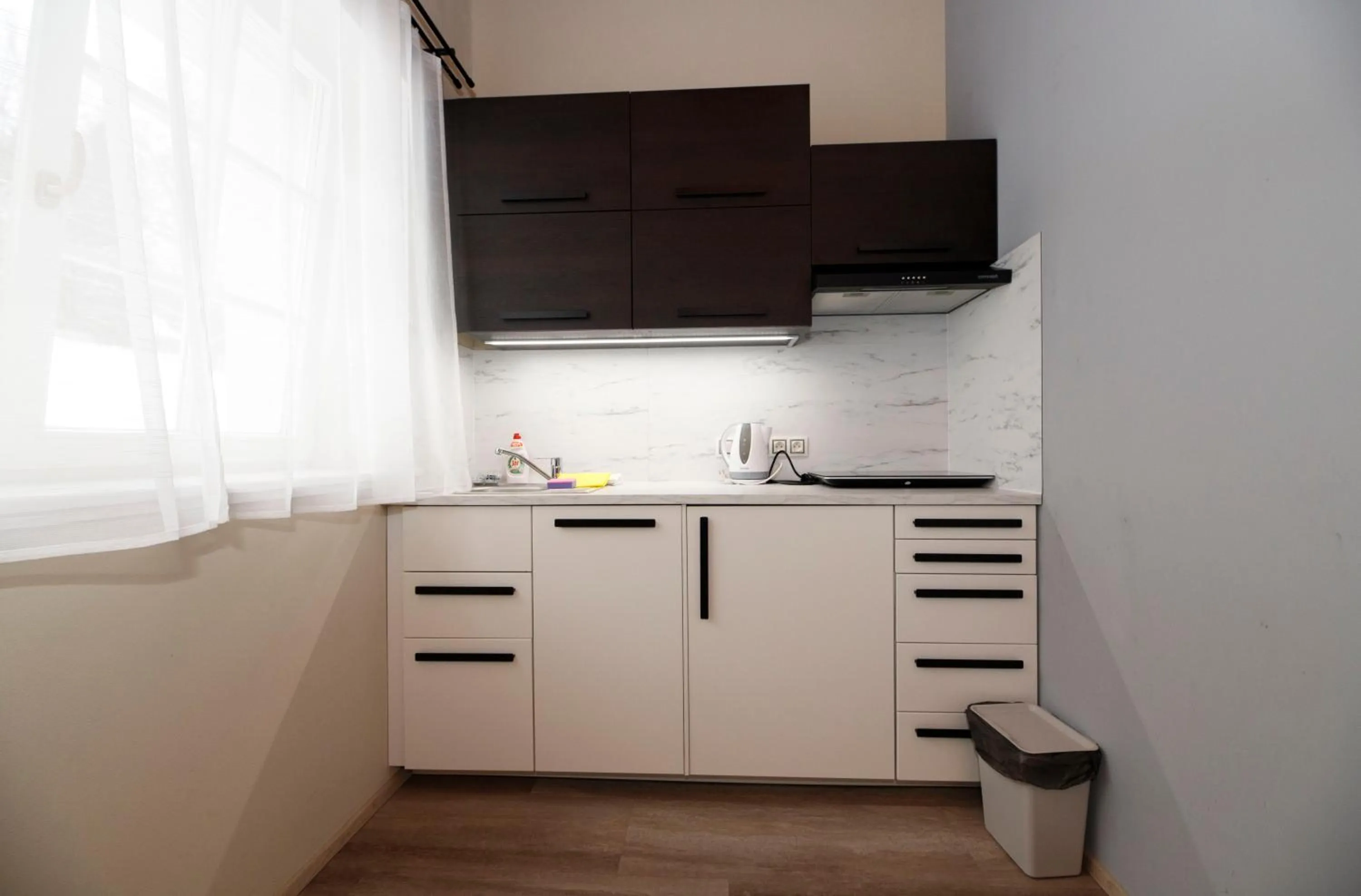 Kitchen or kitchenette in Aparthotel Panorama