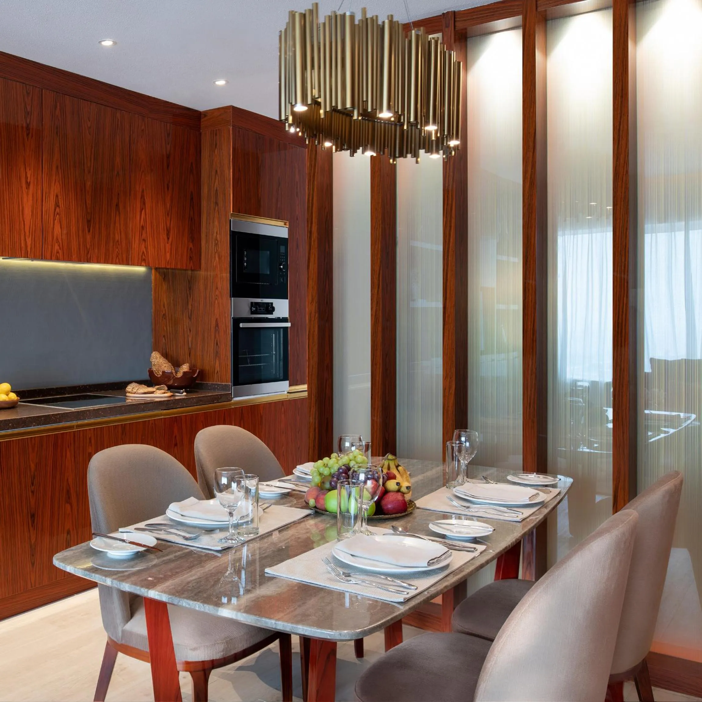 Dining area in The Bentley Luxury Hotel & Suites