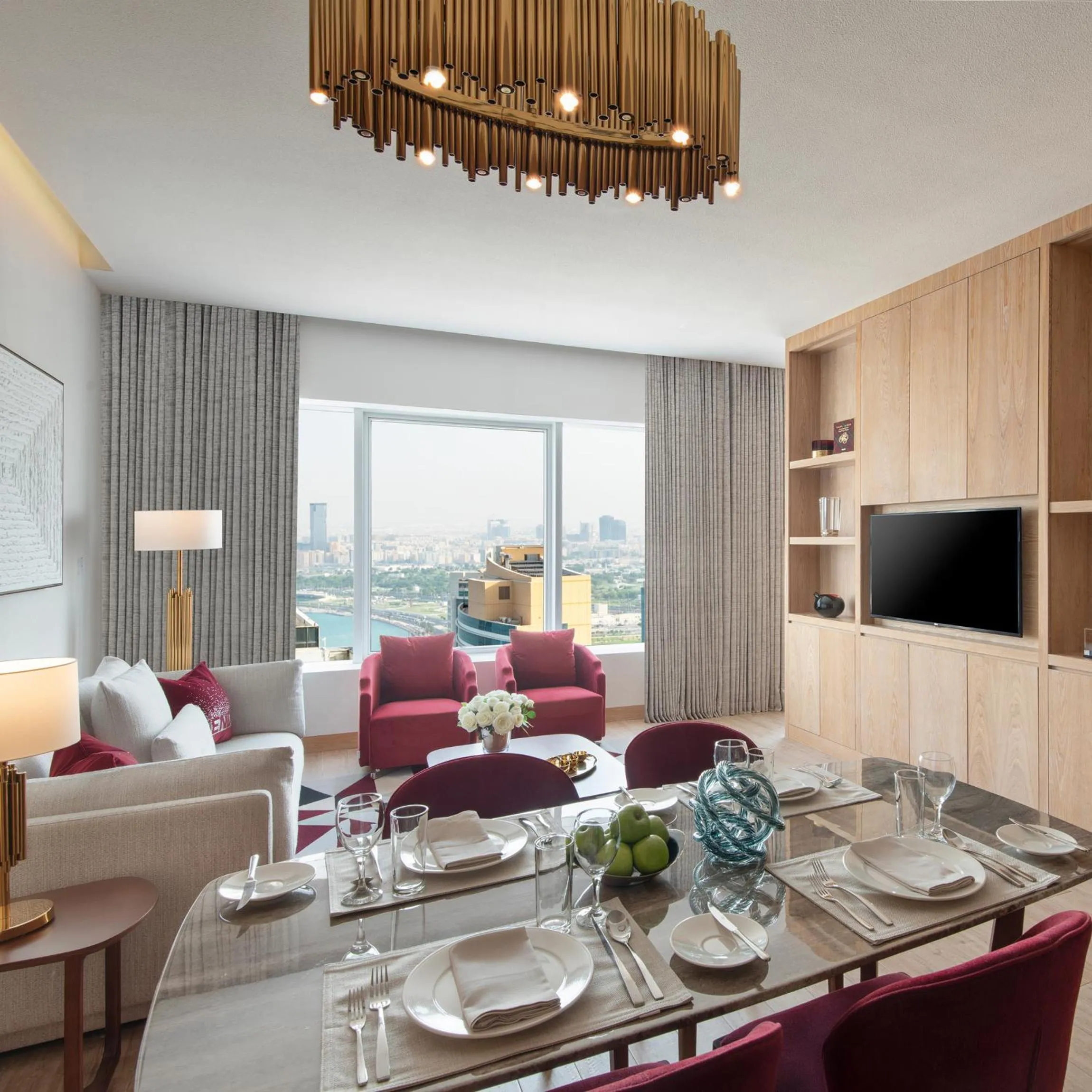 Dining area in The Bentley Luxury Hotel & Suites
