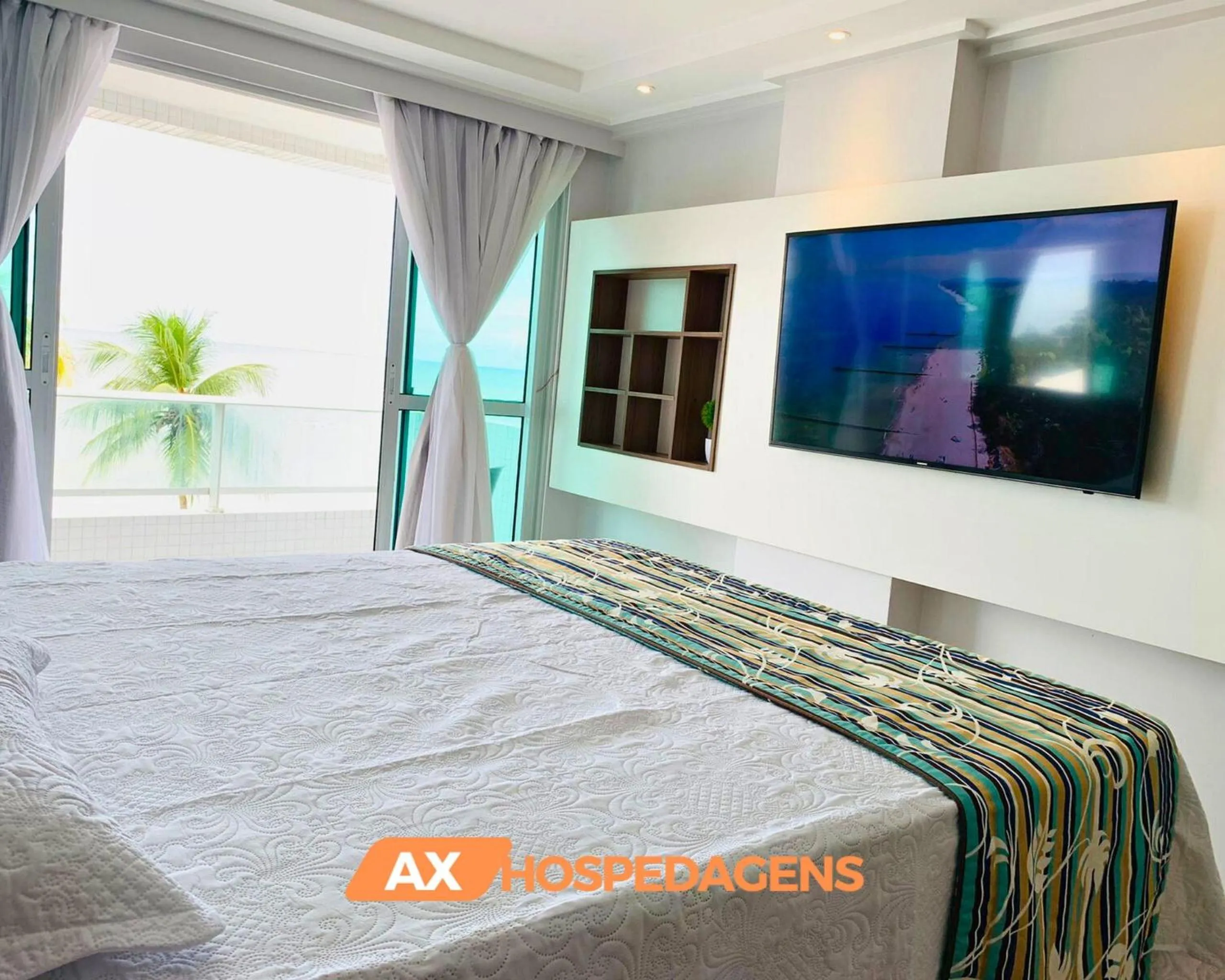 Bed in AX Blue Suítes