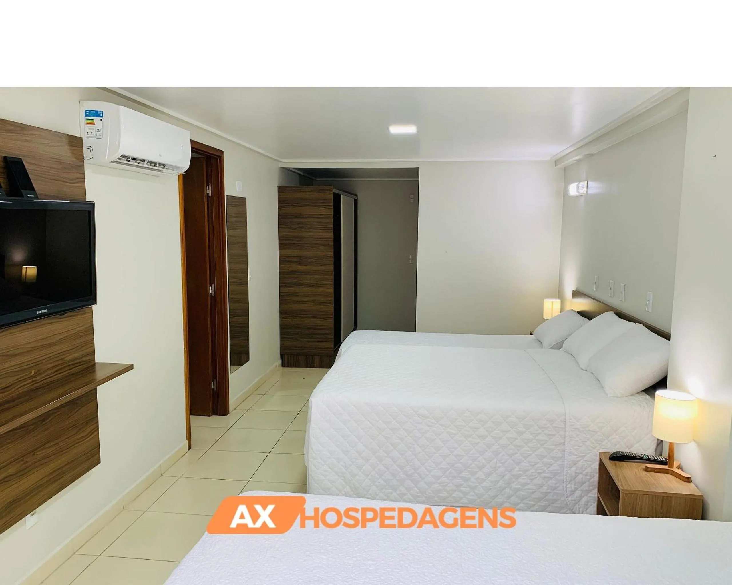 Bed in AX Blue Suítes