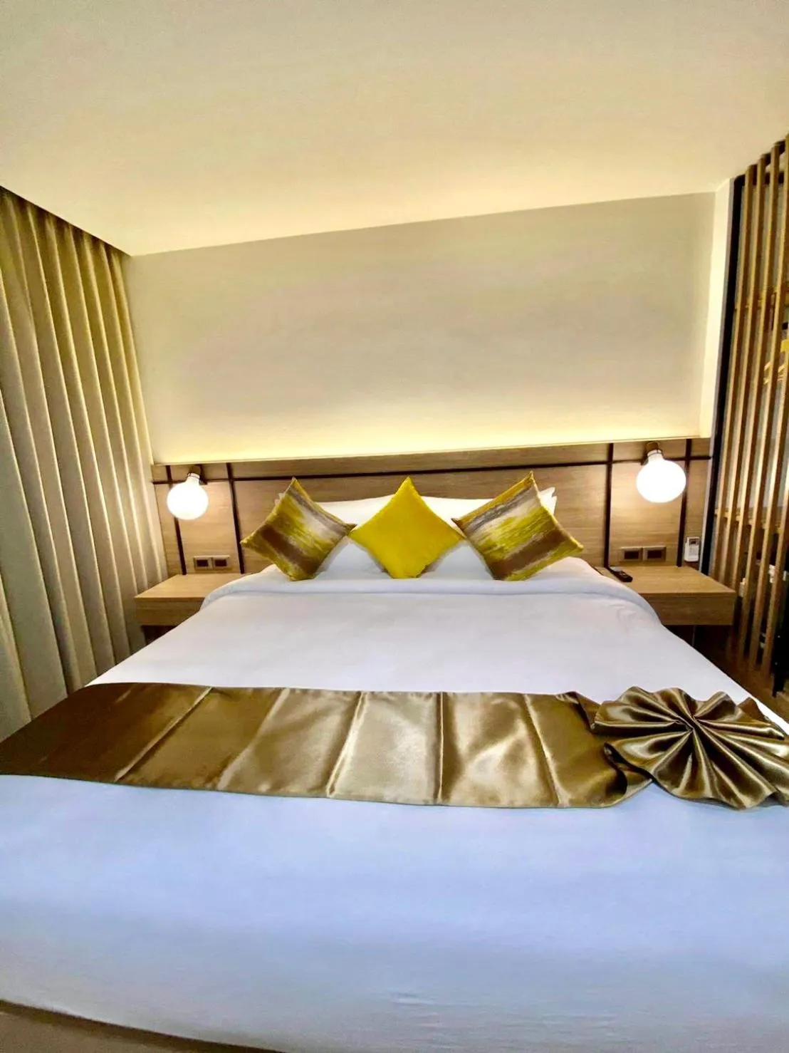 Bed in The Gold Living Life