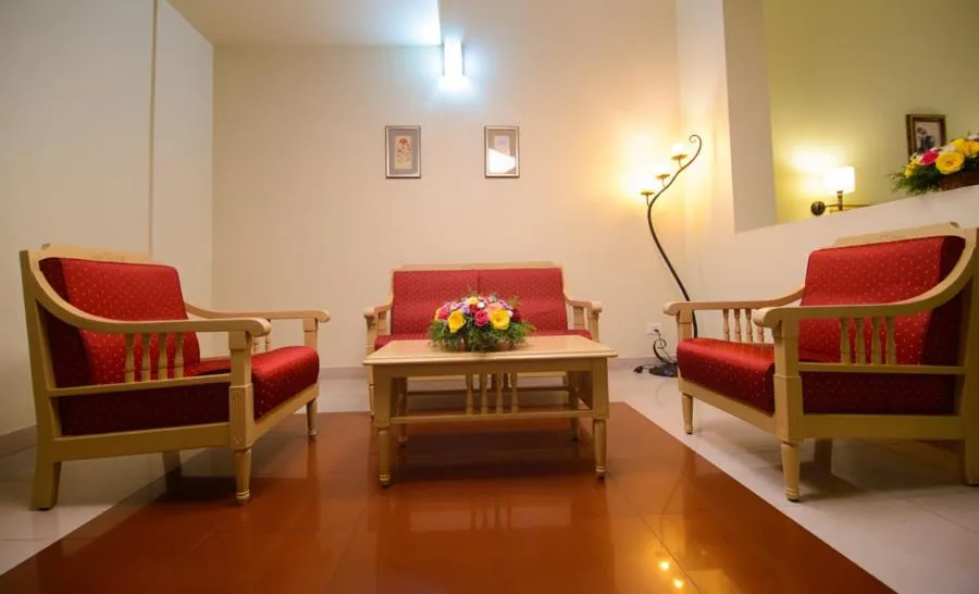 Seating area in CLUB7 HOTEL