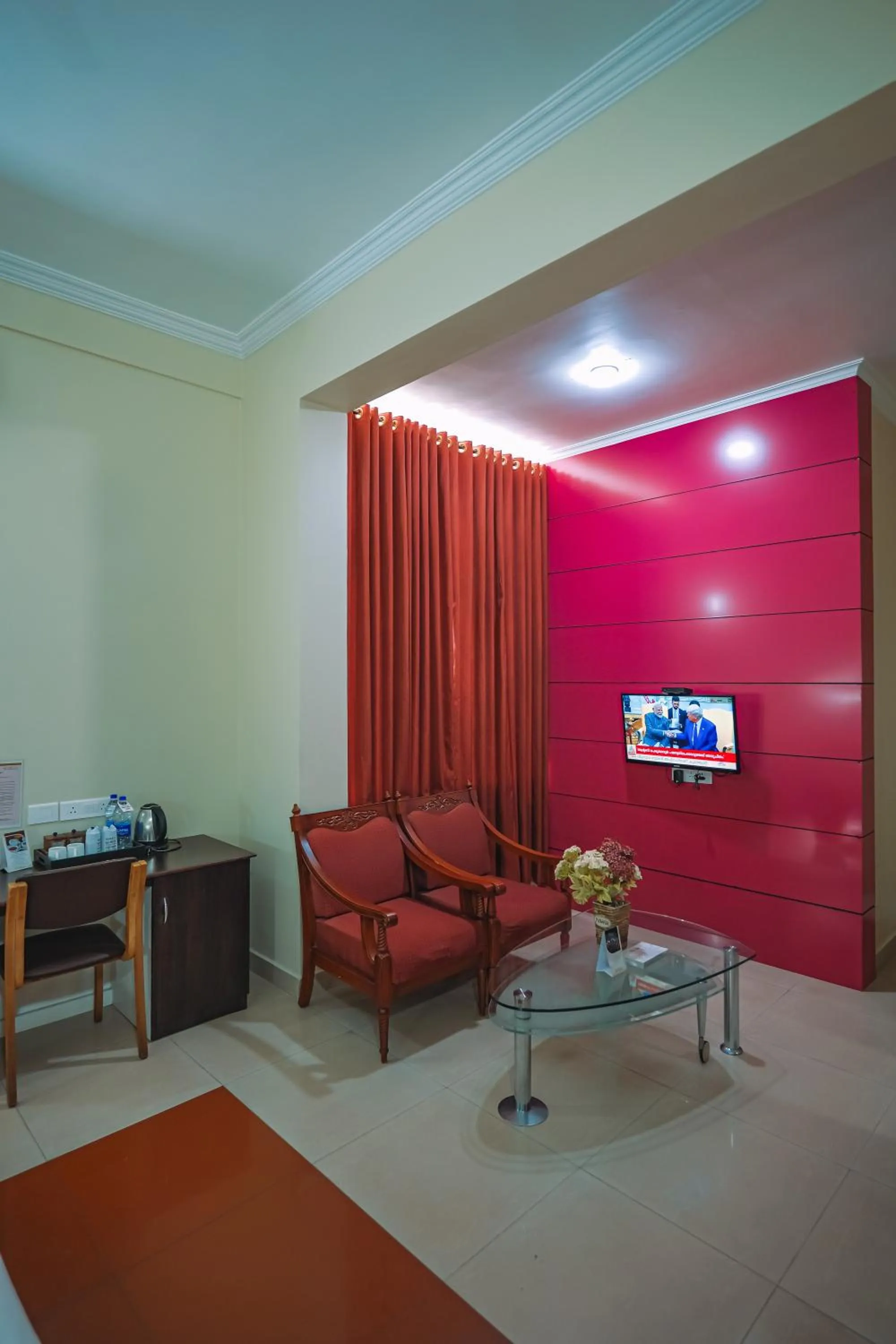 Seating area in CLUB7 HOTEL