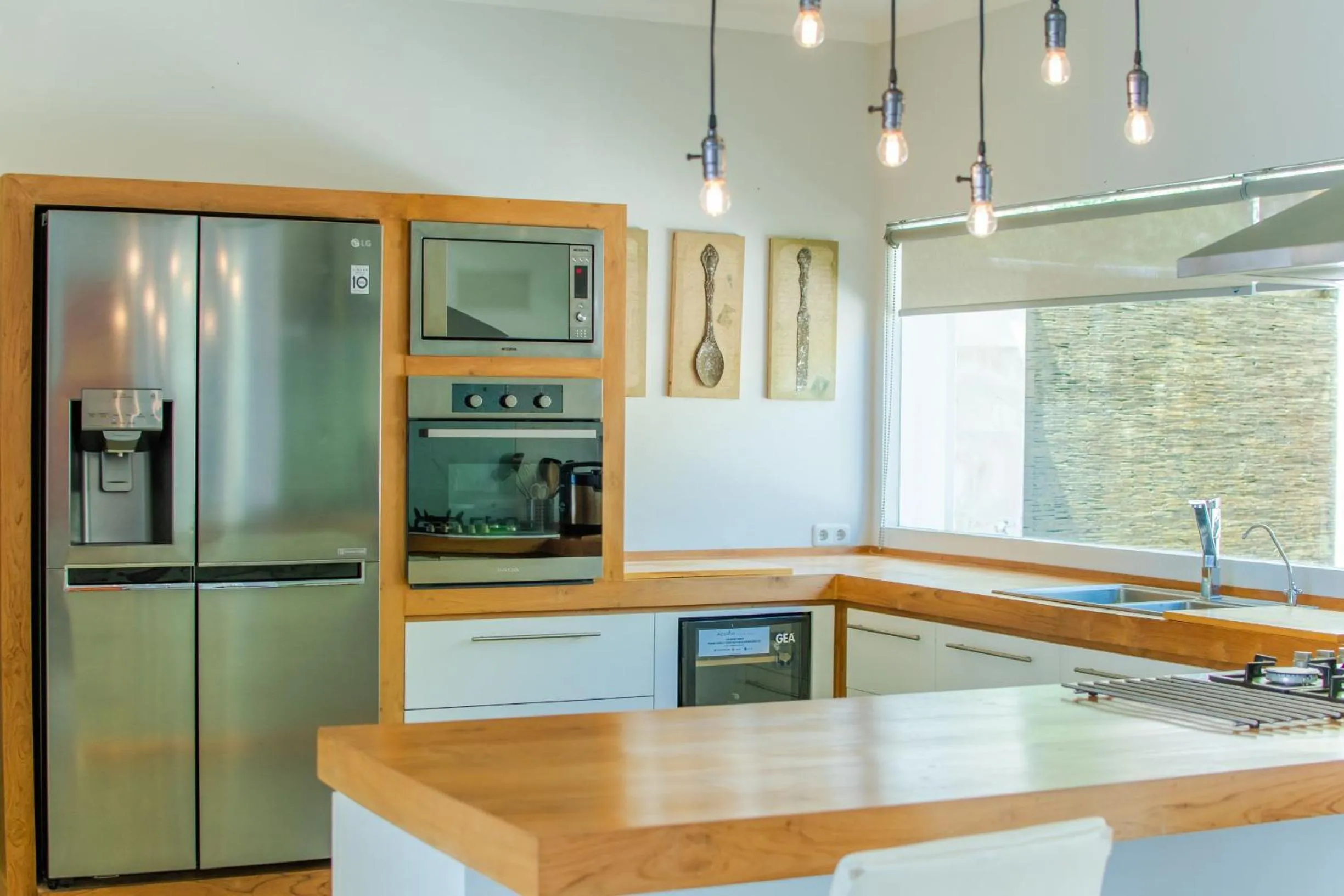 Kitchen or kitchenette in Deep Blue Villa Bali