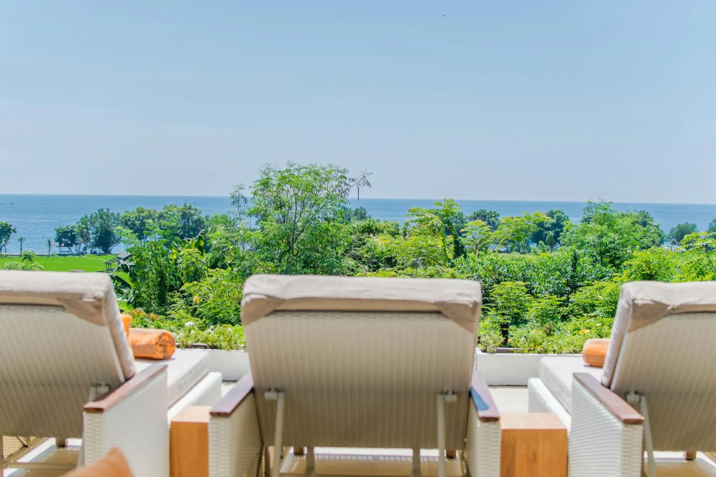 Balcony/Terrace in Deep Blue Villa Bali
