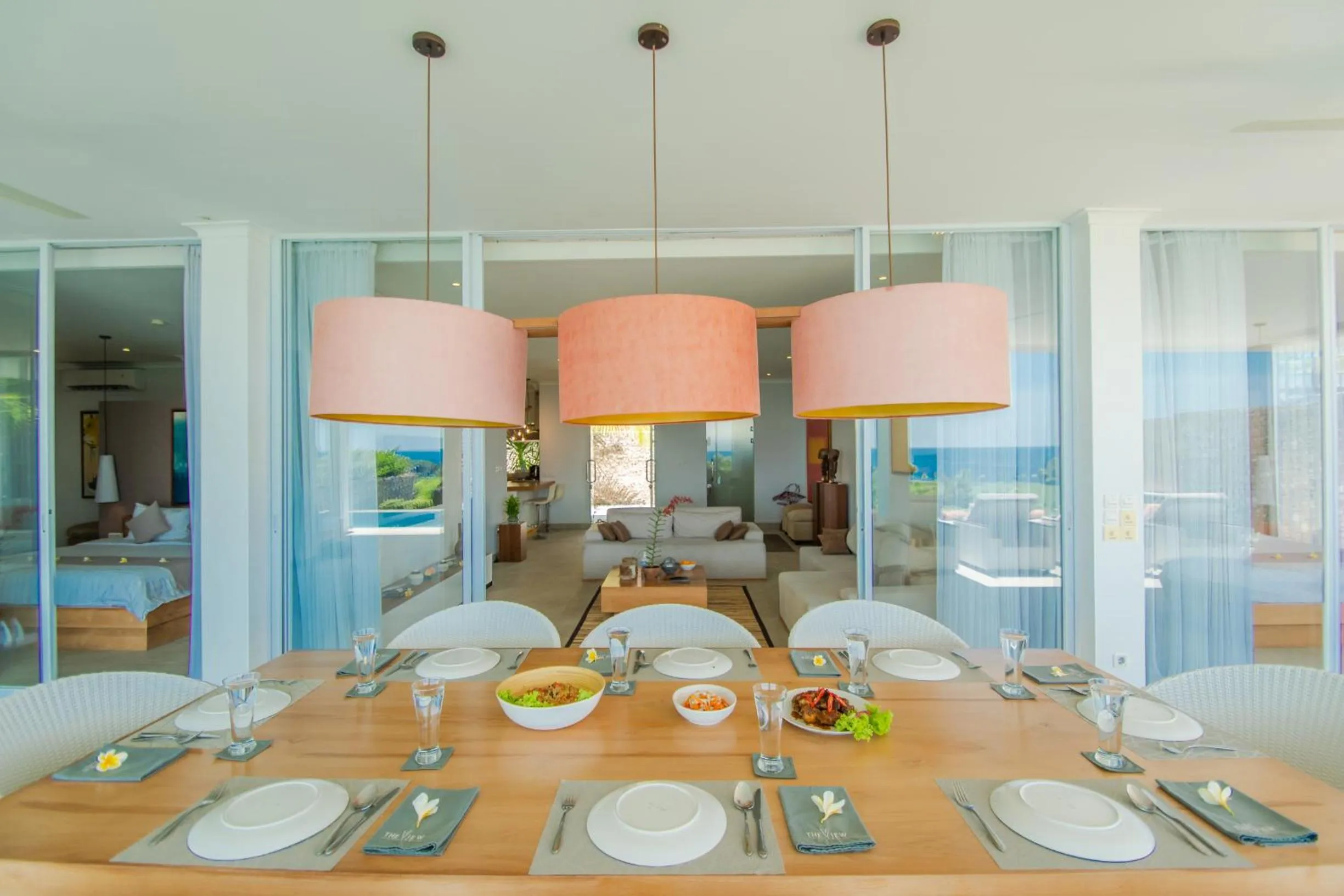 Dining area in Deep Blue Villa Bali